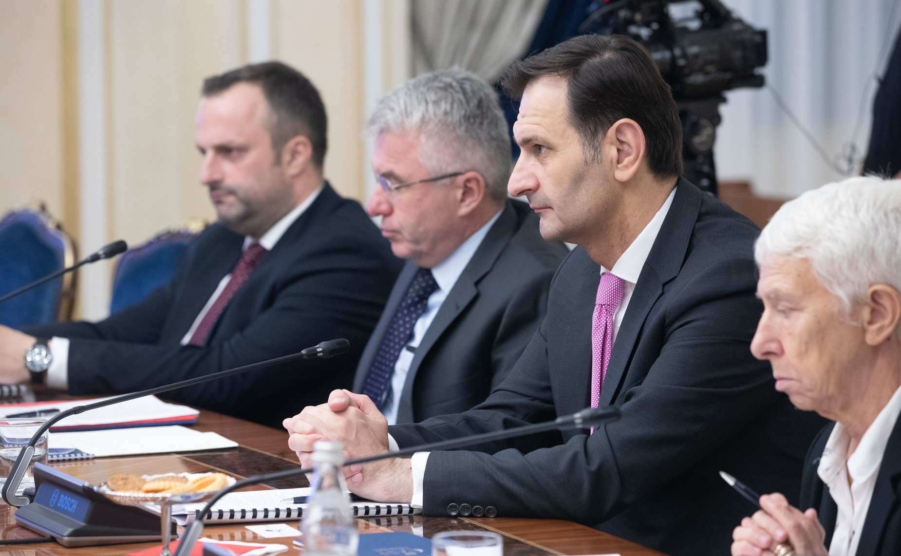 Встреча Константина Косачева с делегацией Комитета Хорватского сабора по внешней политике во главе с председателем Комитета Миро Ковачем