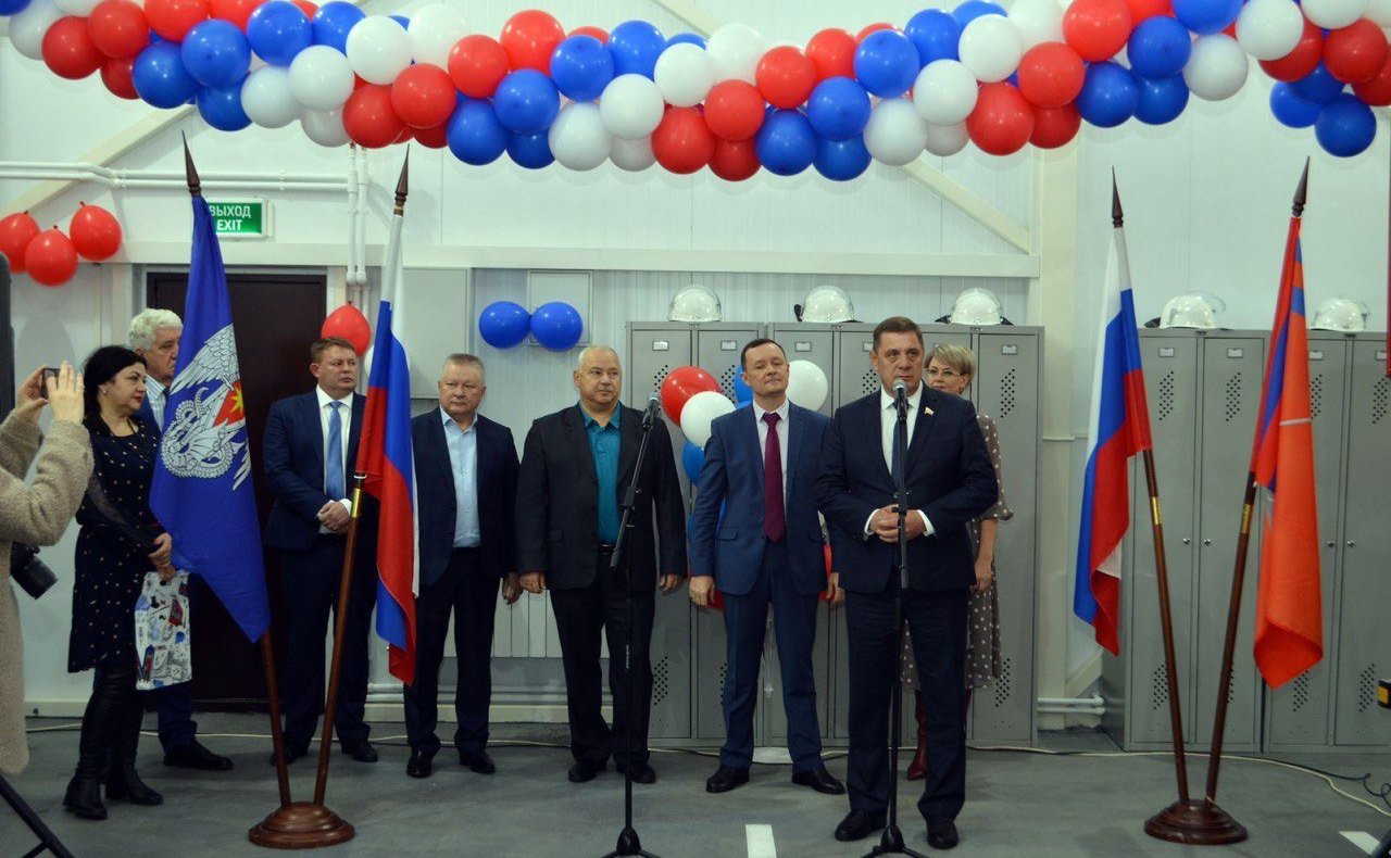 Николай Семисотов ознакомился с работой нового пожарного депо, которое открылось в хуторе Безымянка городского округа города Михайловки Волгоградской области