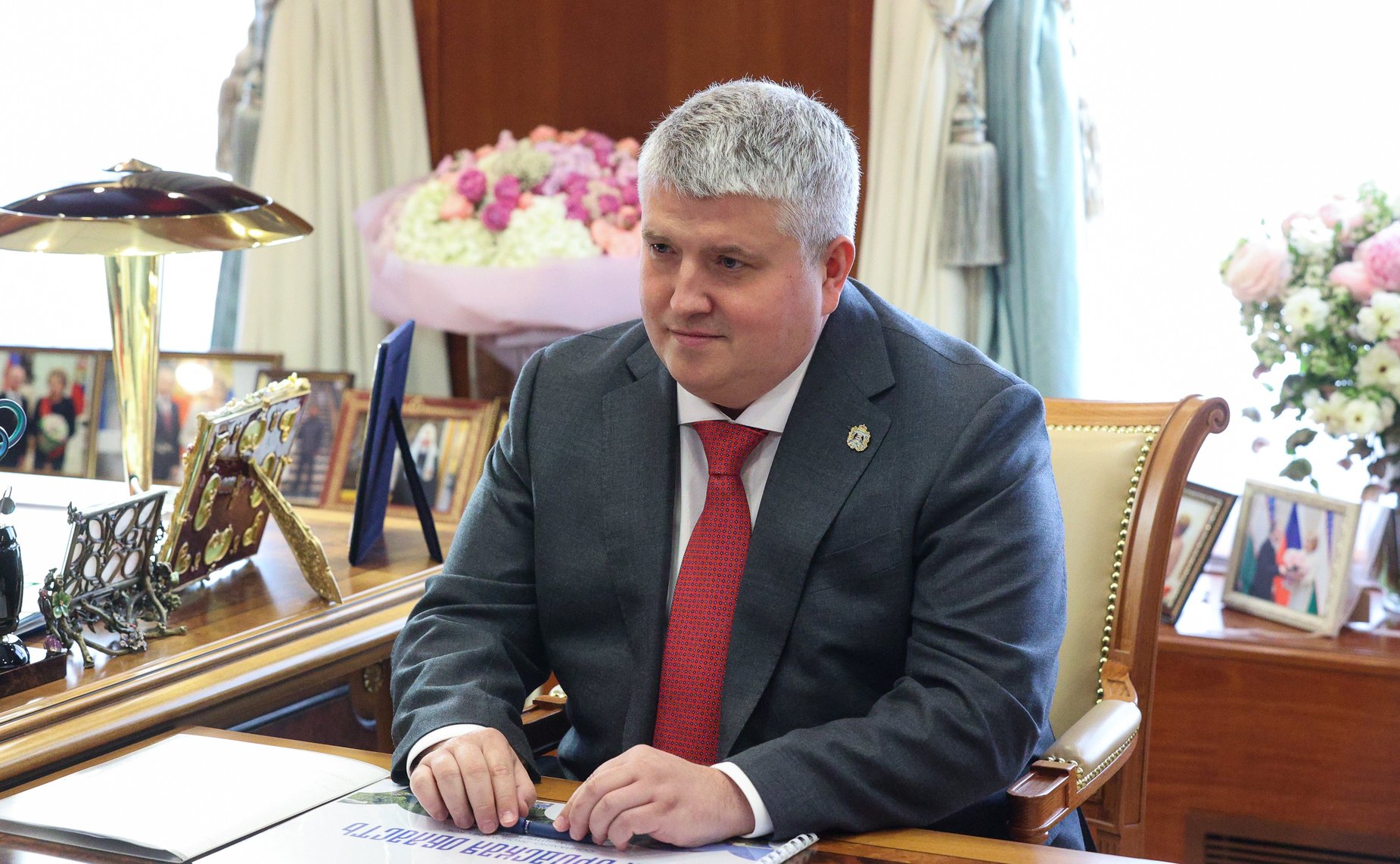 Встреча Председателя Совета Федерации Валентины Матвиенко с губернатором губернатором Новгородской области Александром Дроновым