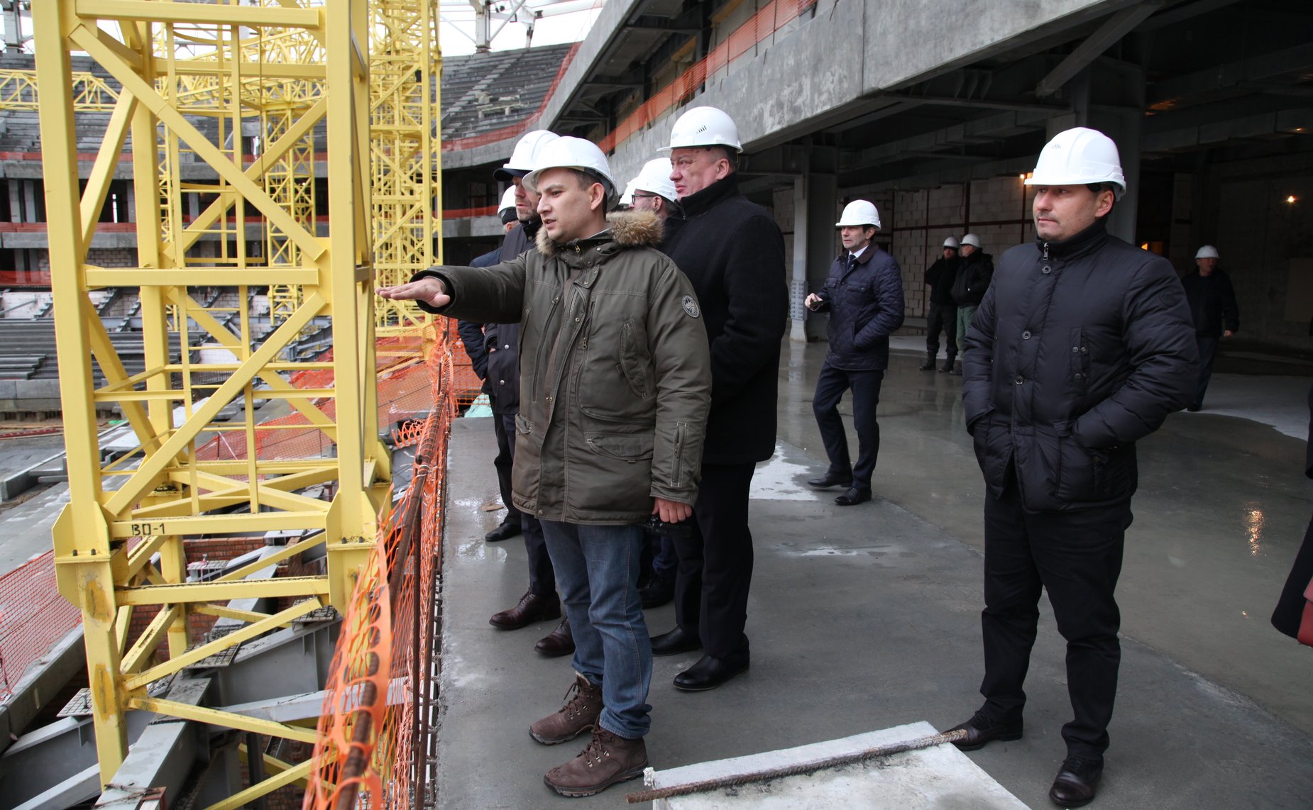 Члены Совета Федерации ознакомились с ходом работ на объектах, включенных в программу подготовки к проведению Чемпионата мира по футболу