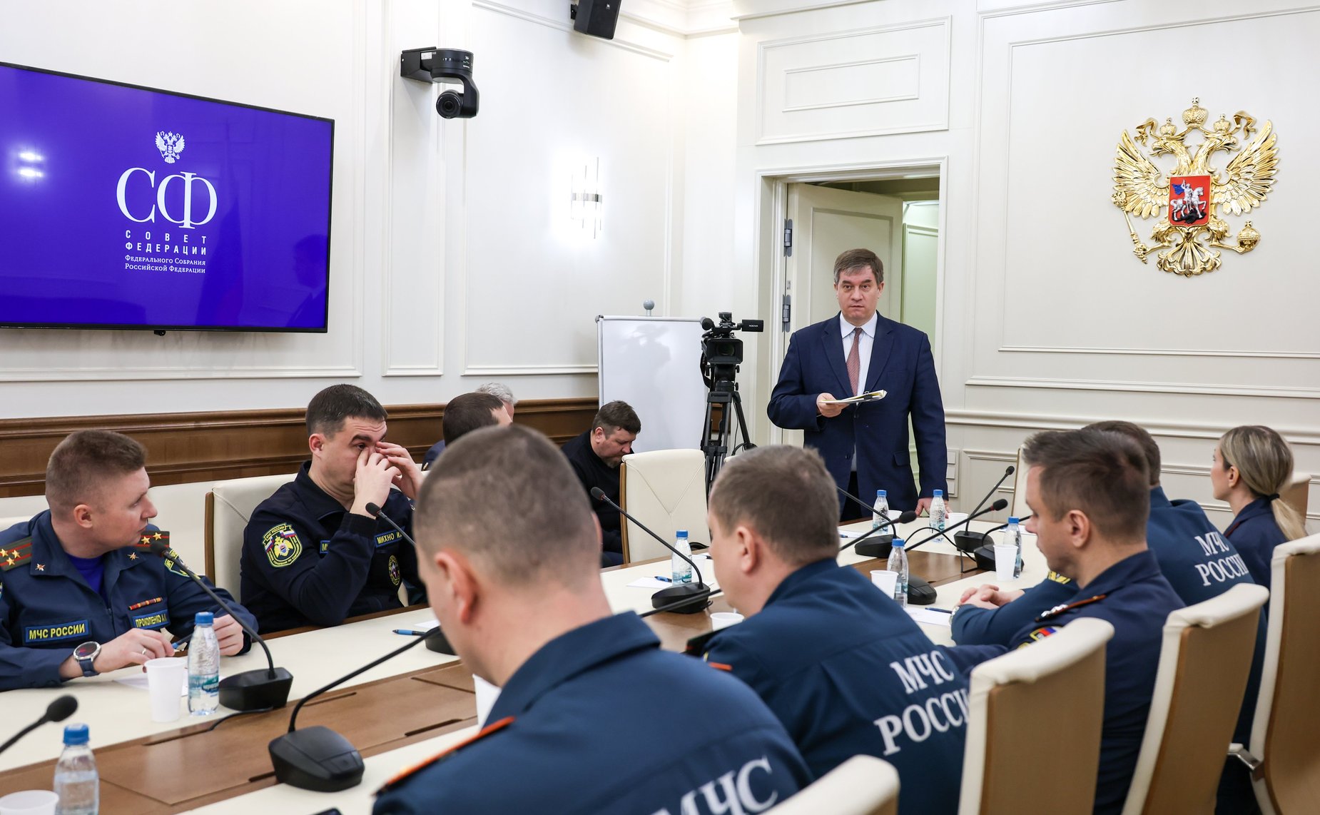 Встреча члена Комитета Совета Федерации по международным делам Алексея Кондратьева со слушателями Академии ГПС МЧС России