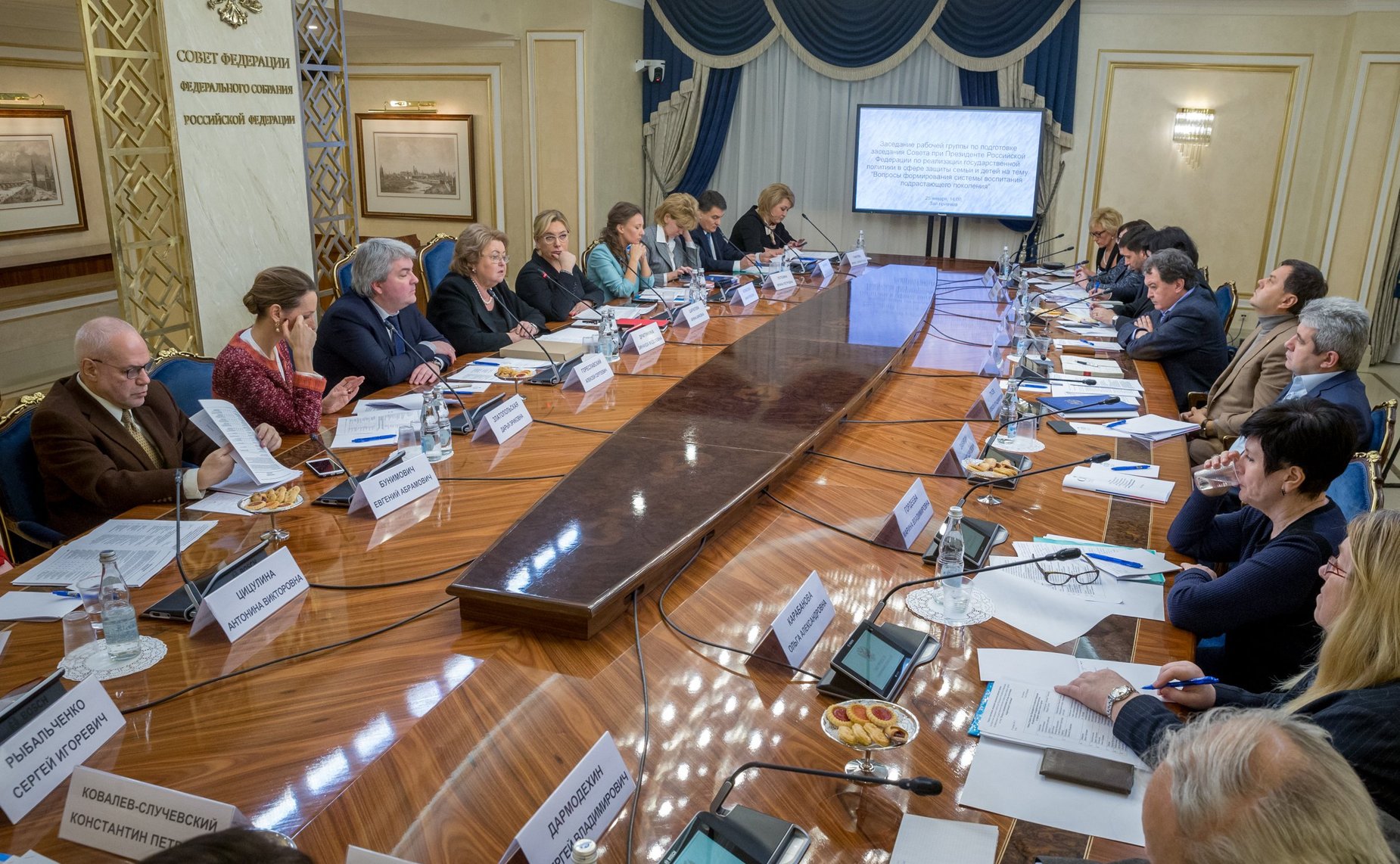 Заседание Временной рабочей группы Совета при Президенте РФ по реализации государственной политики в сфере защиты семьи и детей
