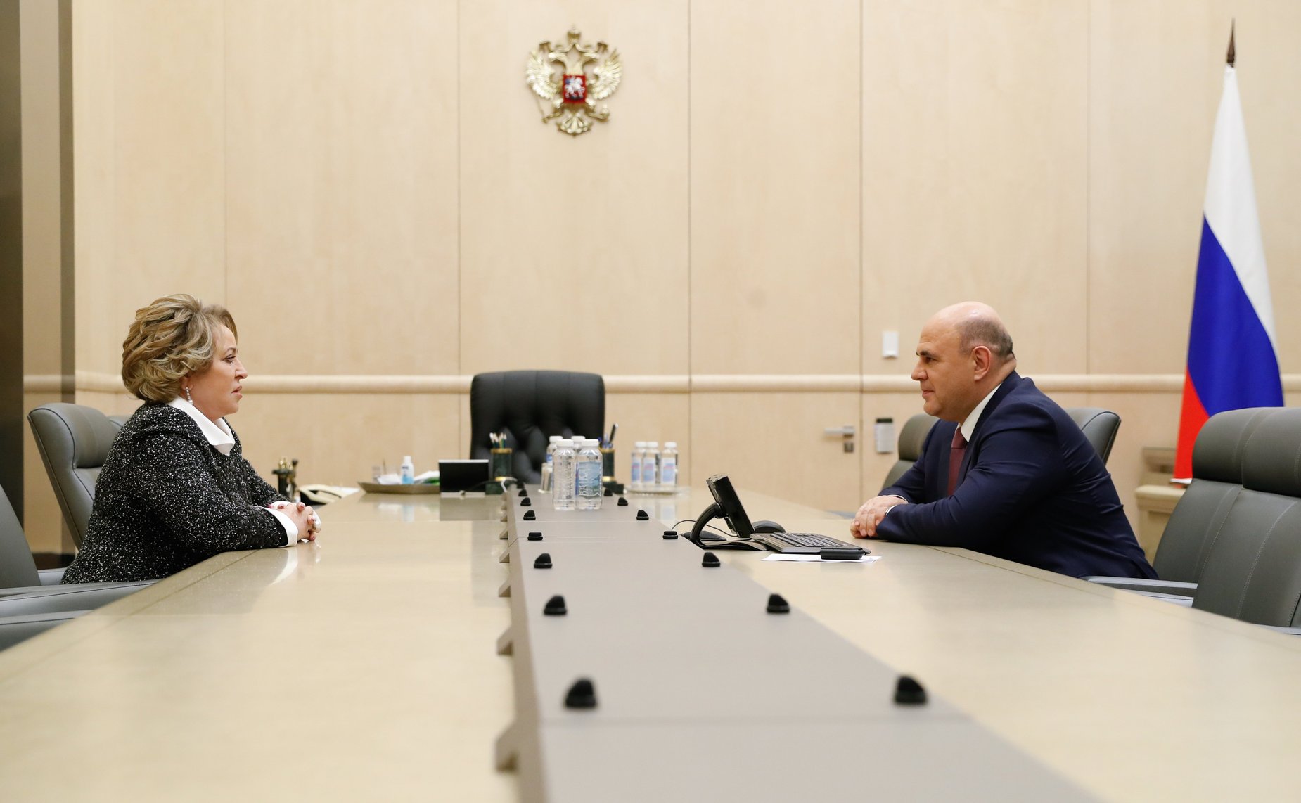 24 февраля 2021 года. Встреча сенаторов с Председателем Правительства РФ