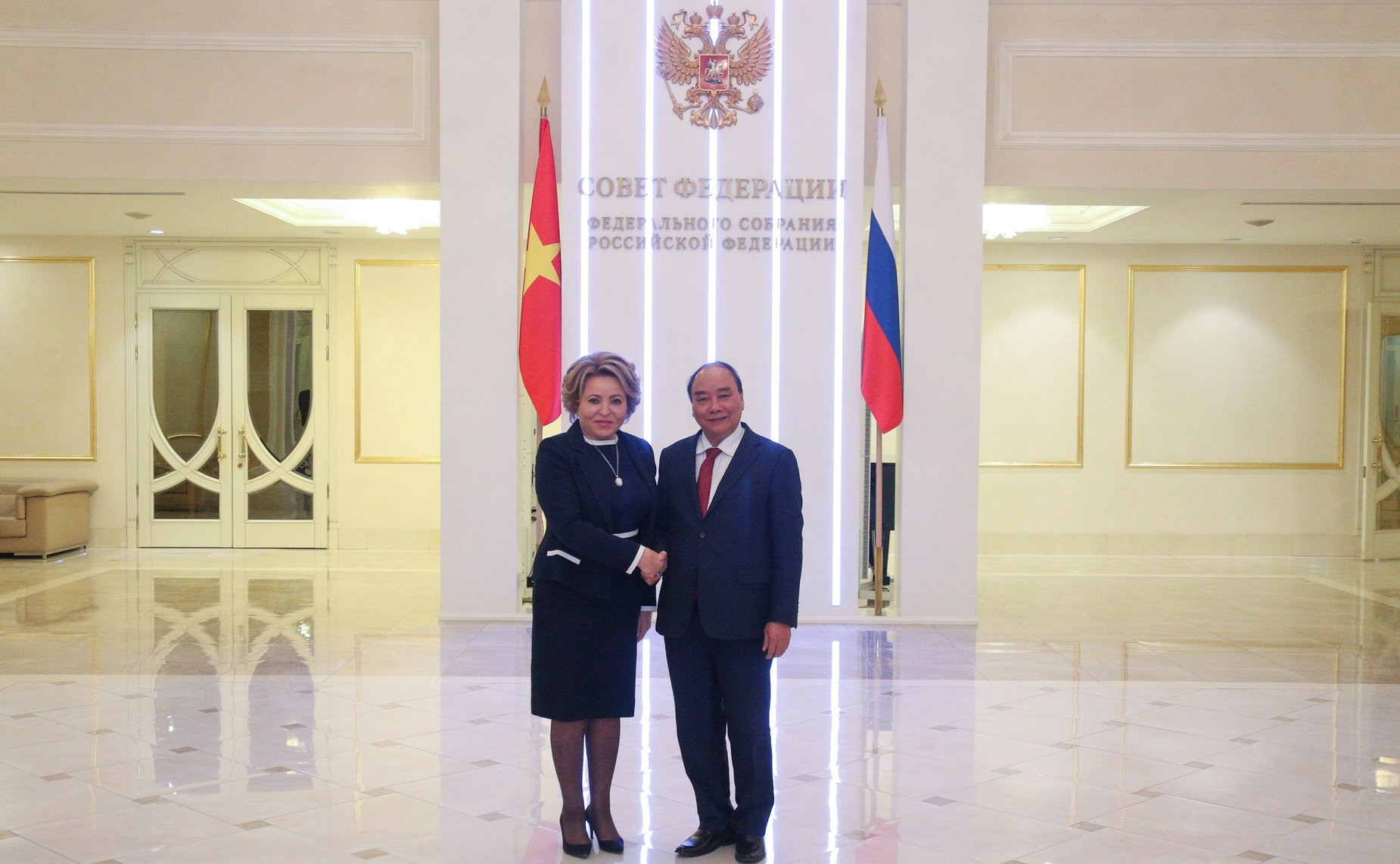 Председатель Совета Федерации Валентина Матвиенко встретилась с Президентом Социалистической Республики Вьетнам Нгуен Суан Фуком