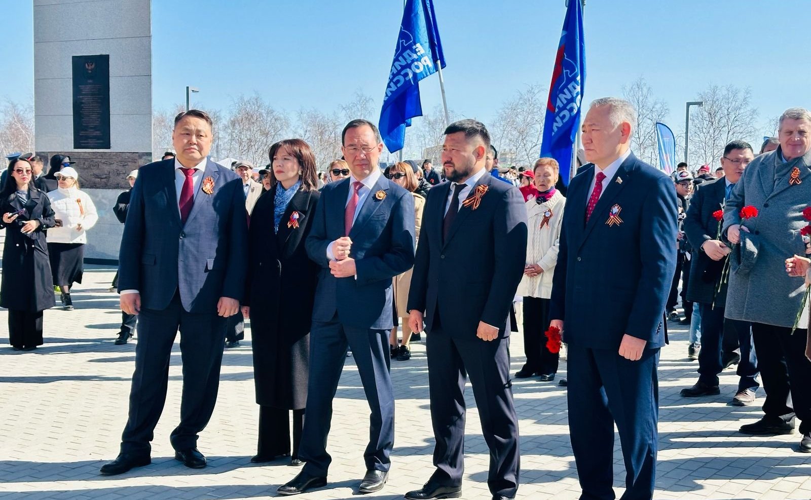 Сахамин Афанасьев принял участие в торжественных мероприятиях, приуроченных к 80-летию Победы