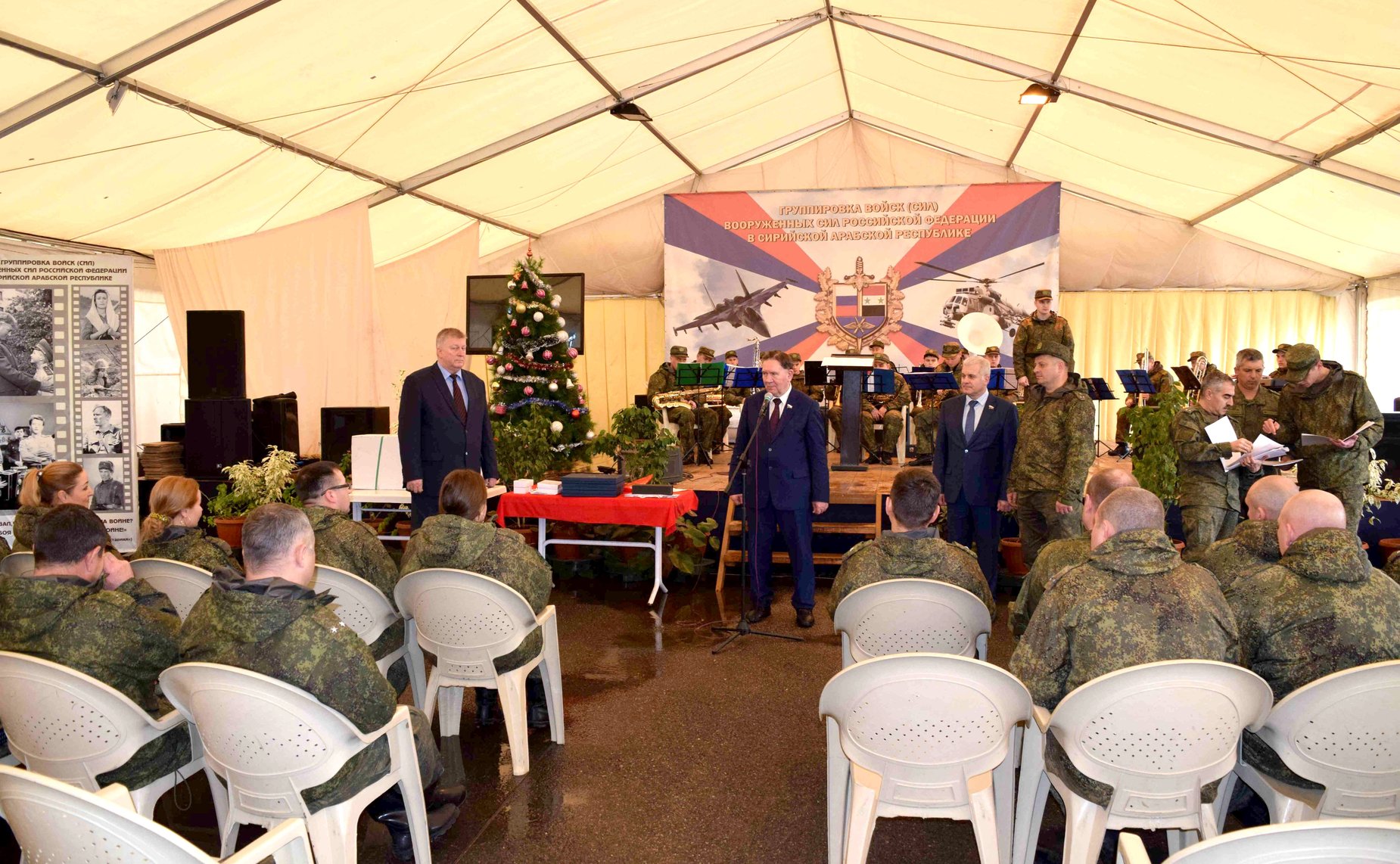 Сергей Мартынов и Александр Михайлов посетили с рабочим визитом российскую авиабазу «Хмеймим» в провинции Латакия и пункт базирования «Тартус» в Сирии