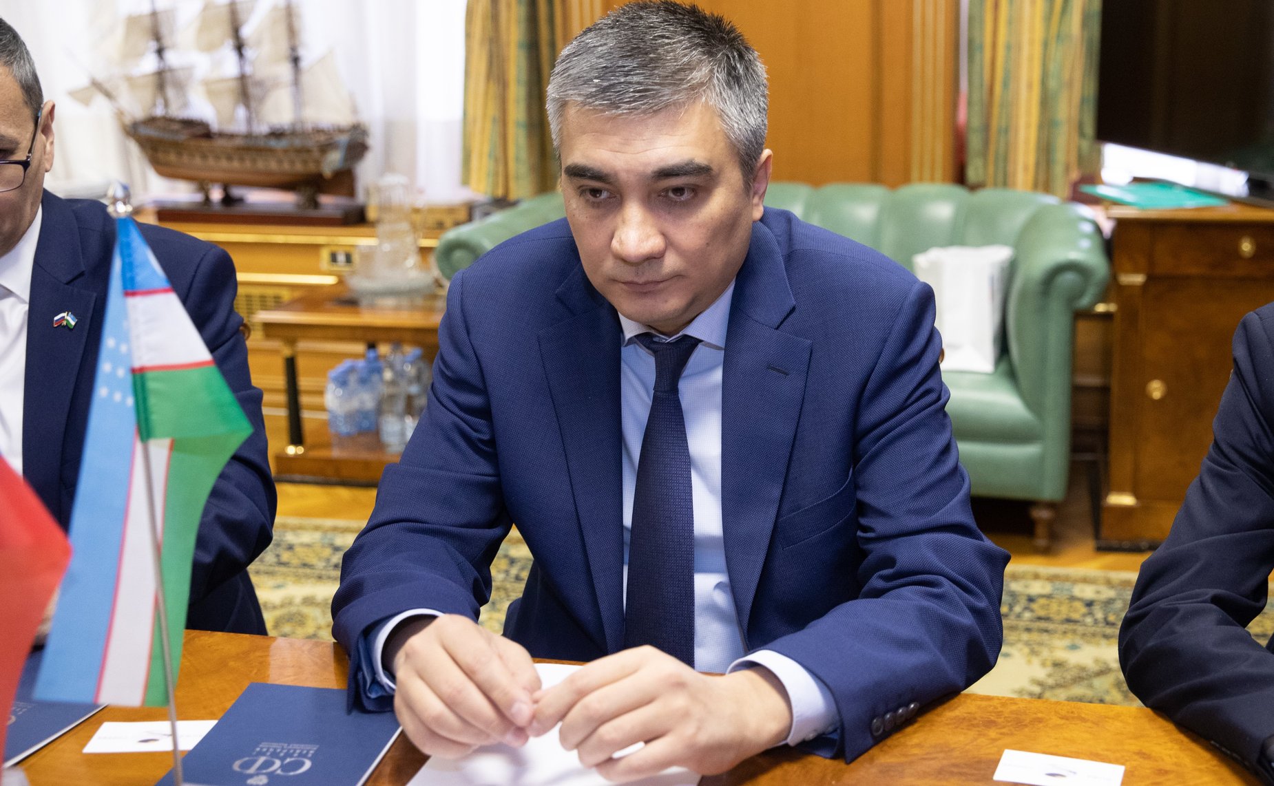 Встреча И. Умаханова с Послом Республики Узбекистан в РФ Б. Асадовым