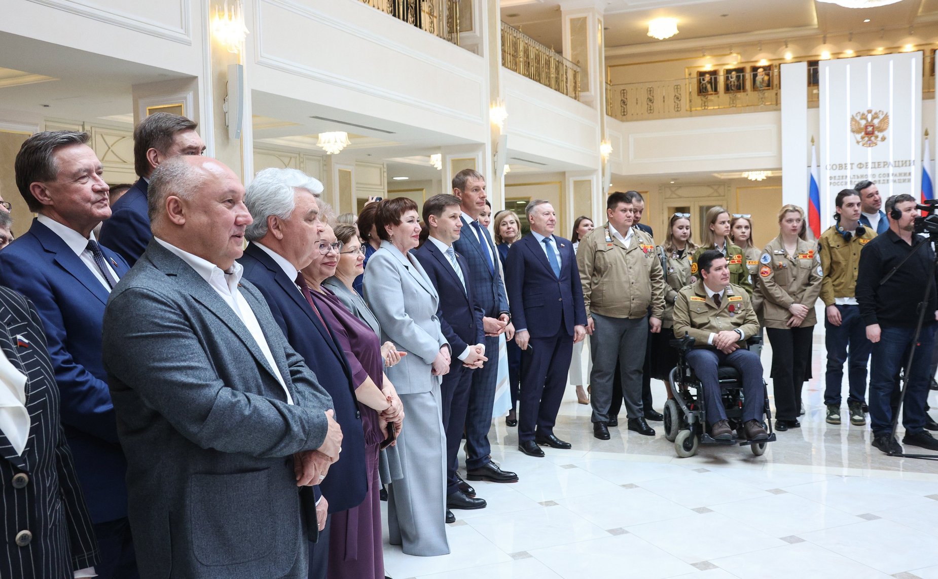 Открытие в Совете Федерации выставки «Российские Студенческие Отряды: главное трудовое движение страны», посвященной 65-летию движения