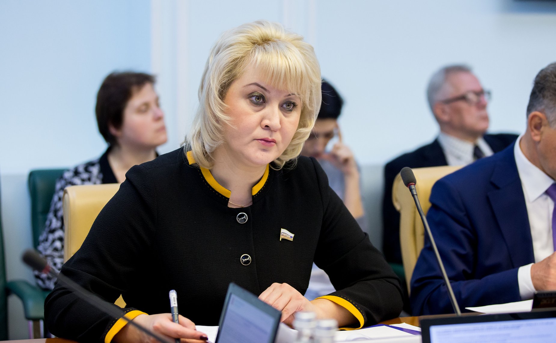 Л. Гумерова Заседание Комитета Совета Федерации по науке, образованию и культуре