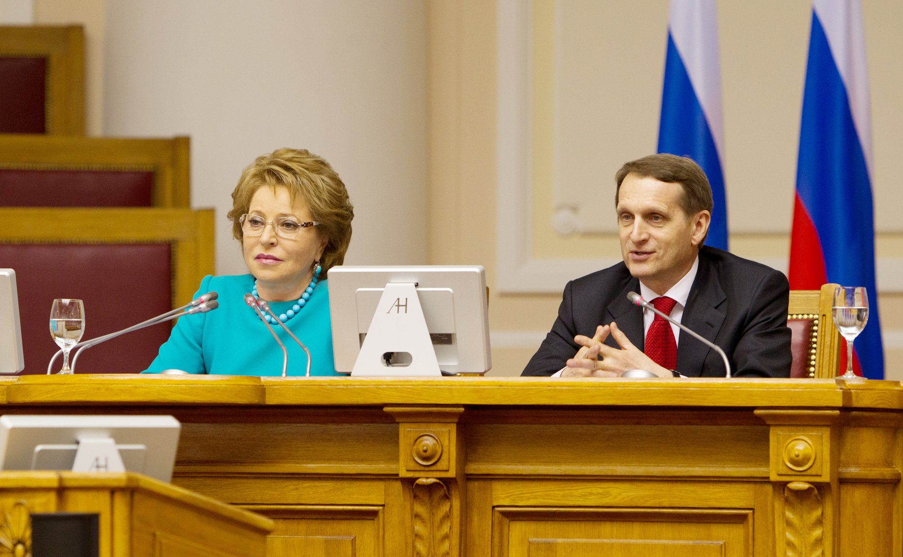 25.04.2014 Матвиенко и Нарышкин