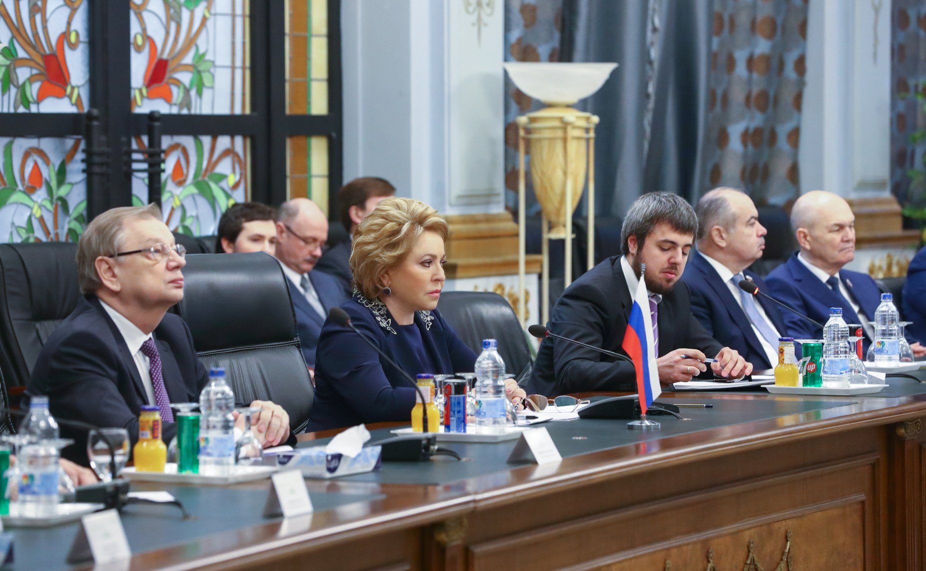 Встреча Председателя СФ В. Матвиенко с Председателем Палаты депутатов Арабской Республики Египет Али Абдель Алем