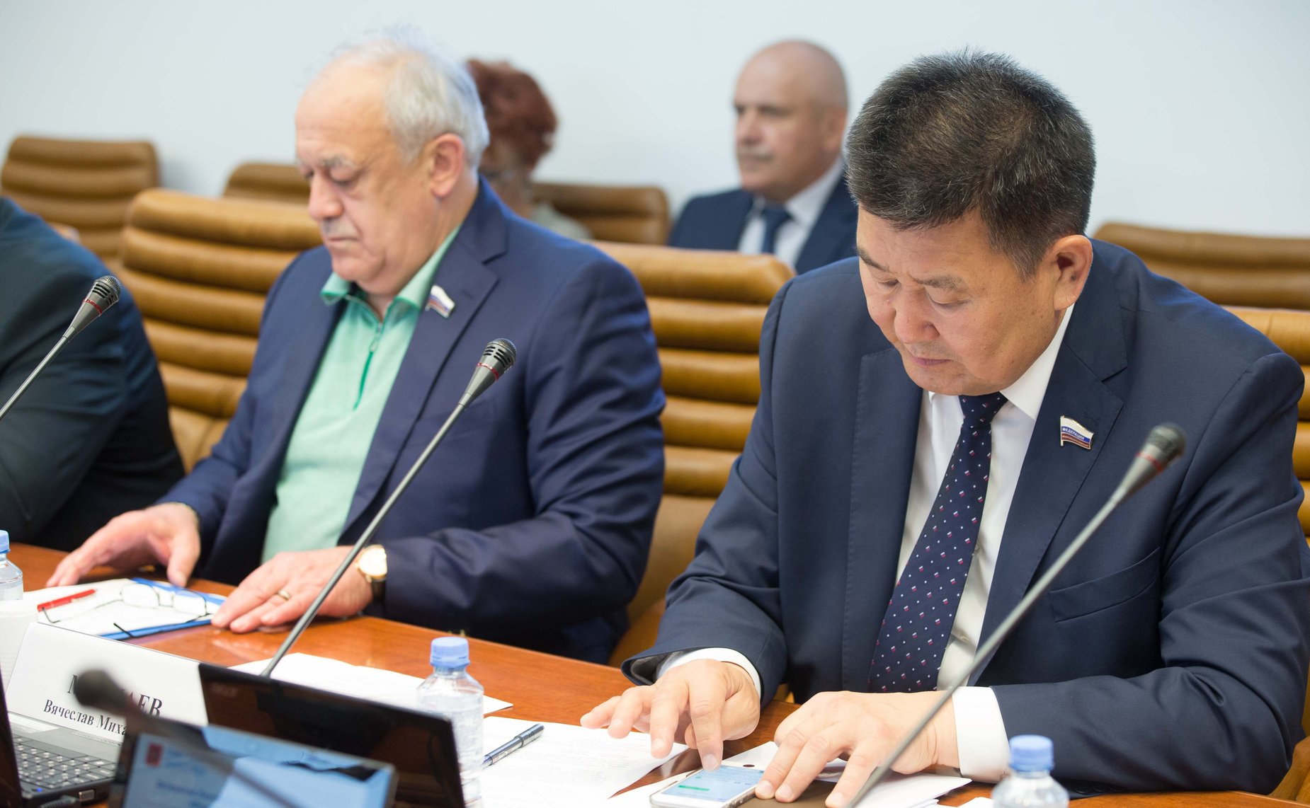 Т. Мамсуров и В. Мархаев