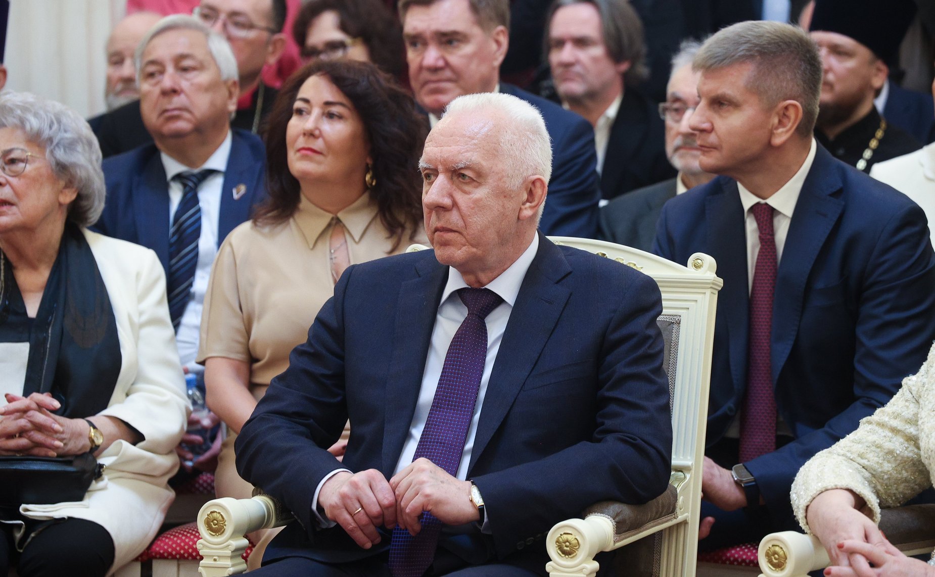 Церемония вручения знаков отличия «Почетный гражданин Санкт-Петербурга» в Мариинском дворце