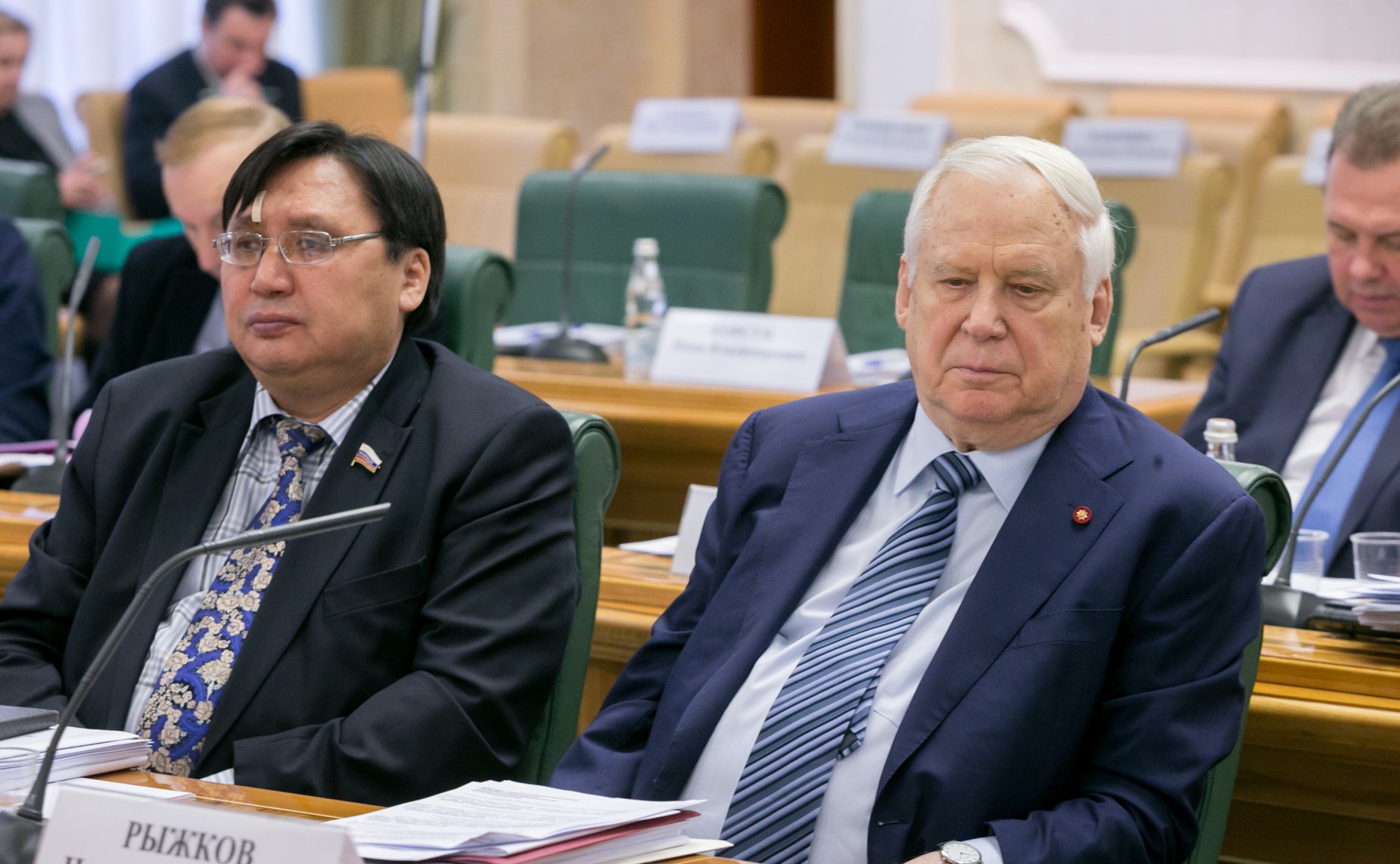 А. Акимов и Н. Рыжков Расширенное заседание Комитета СФ по федеративному устройству, региональной политике, местному самоуправлению и делам Севера