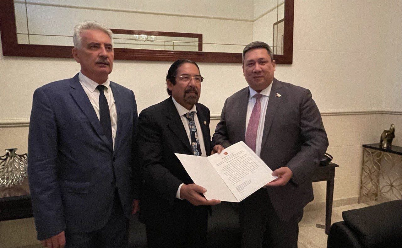 Владимир Полетаев и Наталия Косихина в ходе визита в Никарагуа встретились с недавно избранным Председателем Центральноамериканского парламента Даниэлем Ортегой Рейесом