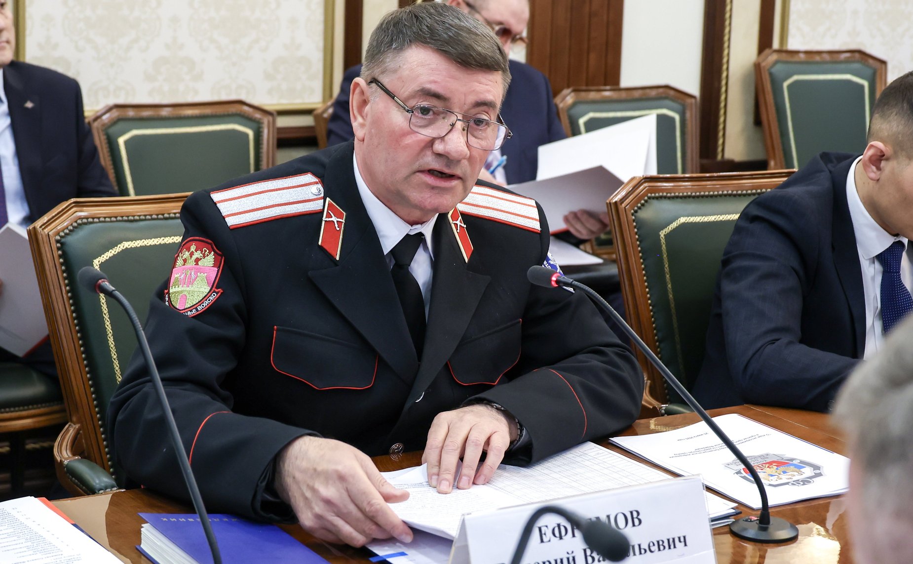 Круглый стол Комитета Совета Федерации по обороне и безопасности «Законодательное обеспечение несения российским казачеством государственной службы в условиях проведения специальной военной операции»