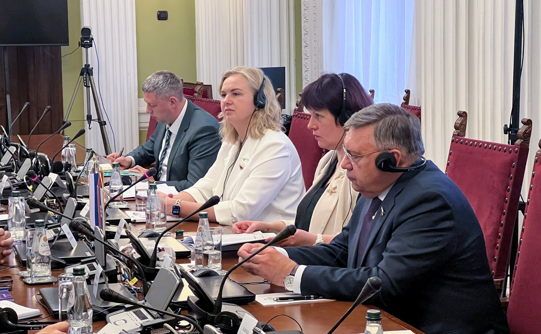 Встреча сенаторов с главой группы «дружбы» Народной скупщины Республики Сербии с Федеральным Собранием РФ, членом Социалистической партии Республики Сербии Игорем Брауновичем