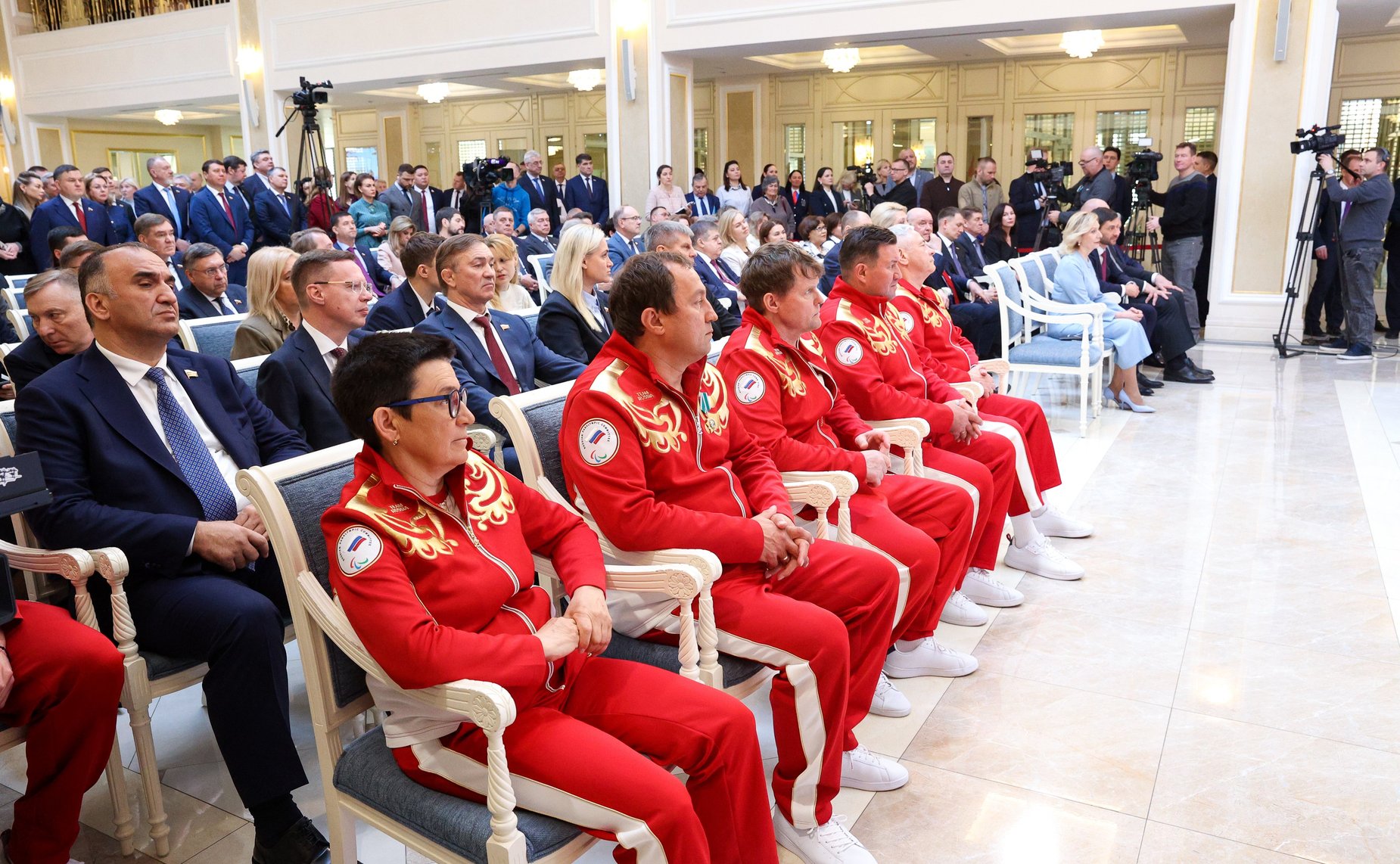 Встреча Председателя Совета Федерации Валентины Матвиенко с членами паралимпийской сборной России — победителями и призёрами ХIV Паралимпийских зимних игр 2026 года в Италии