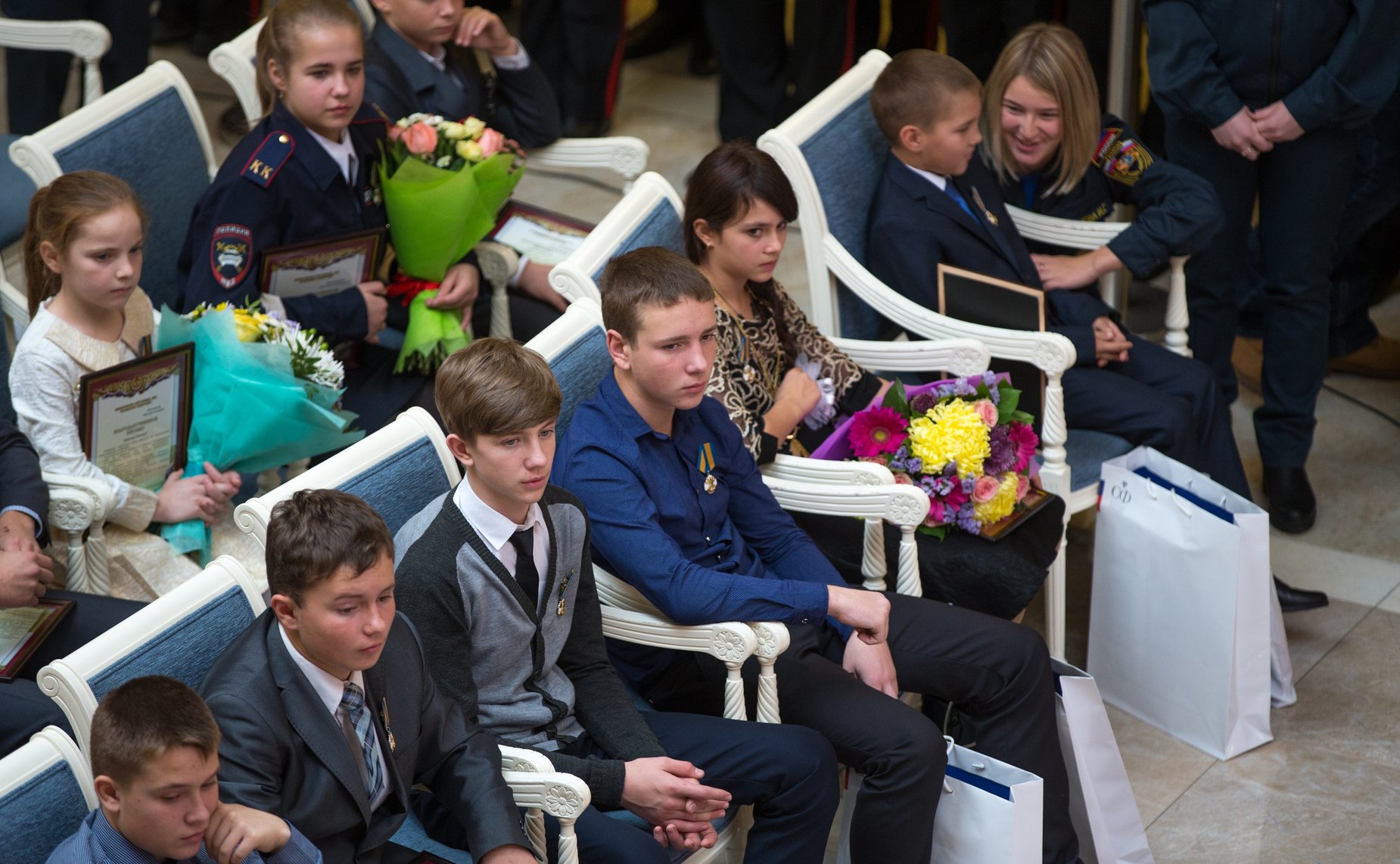 Торжественная церемония награждения и чествования детей и подростков, проявивших личное мужество в экстремальных ситуациях