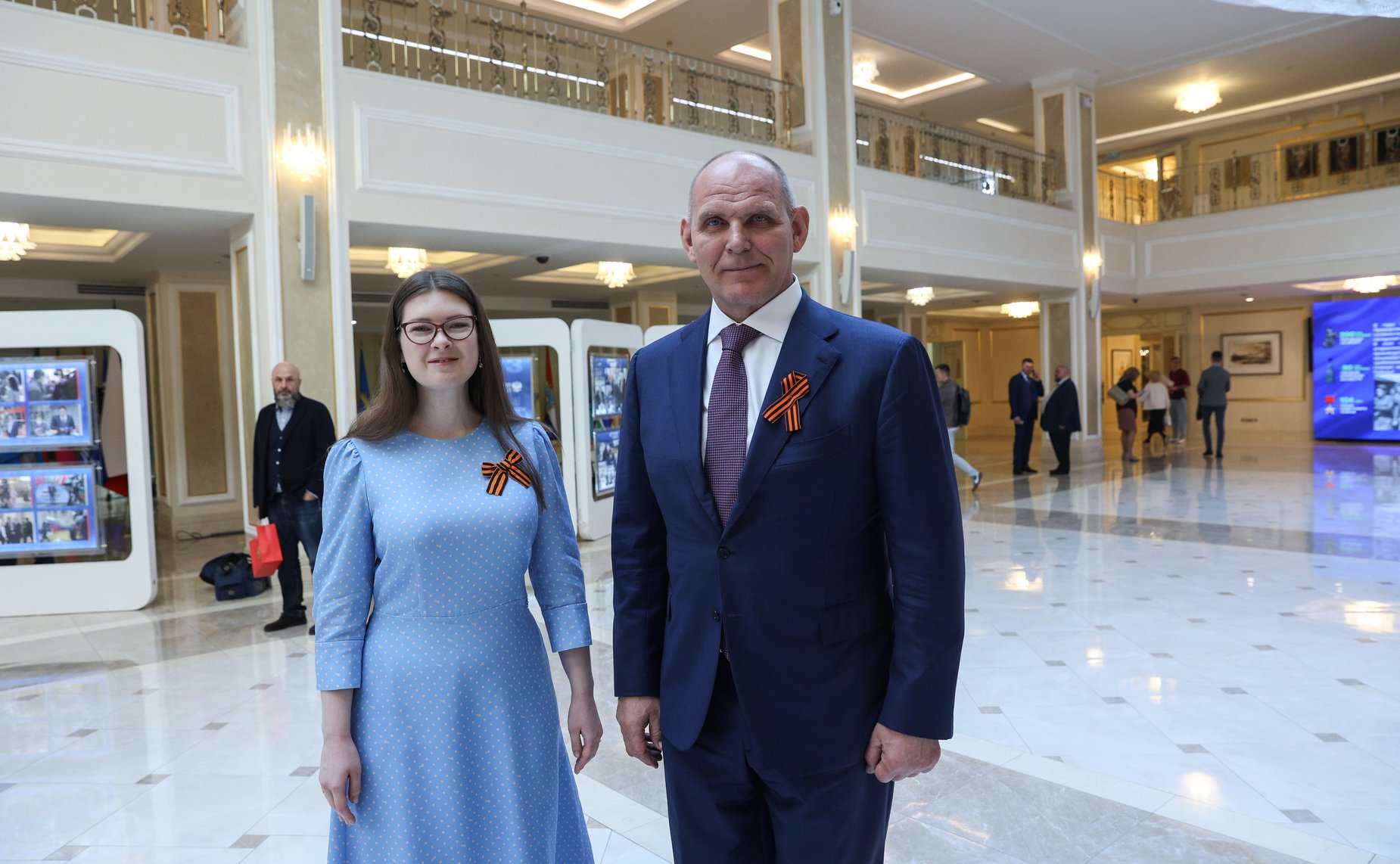 Открытие в Совете Федерации выставки, посвященной акции «Георгиевская ленточка»