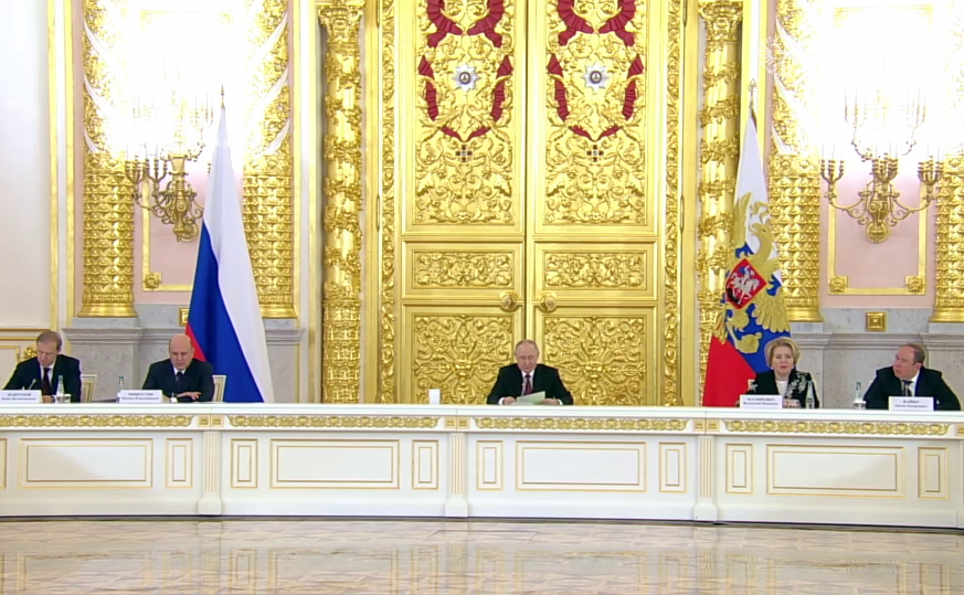 Председатель Совета Федерации Валентина Матвиенко приняла участие в заседании Совета при Президенте по стратегическому развитию и национальным проектам