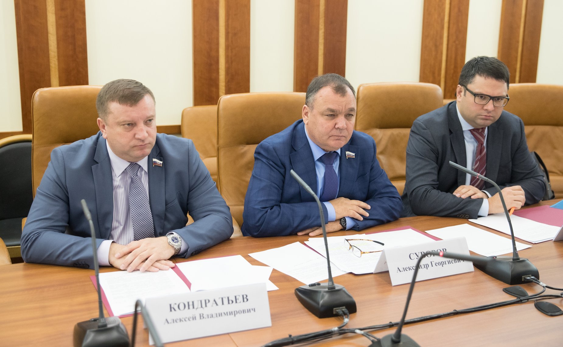 Встреча членов Комитета СФ по обороне и безопасности с Д. Лепешко