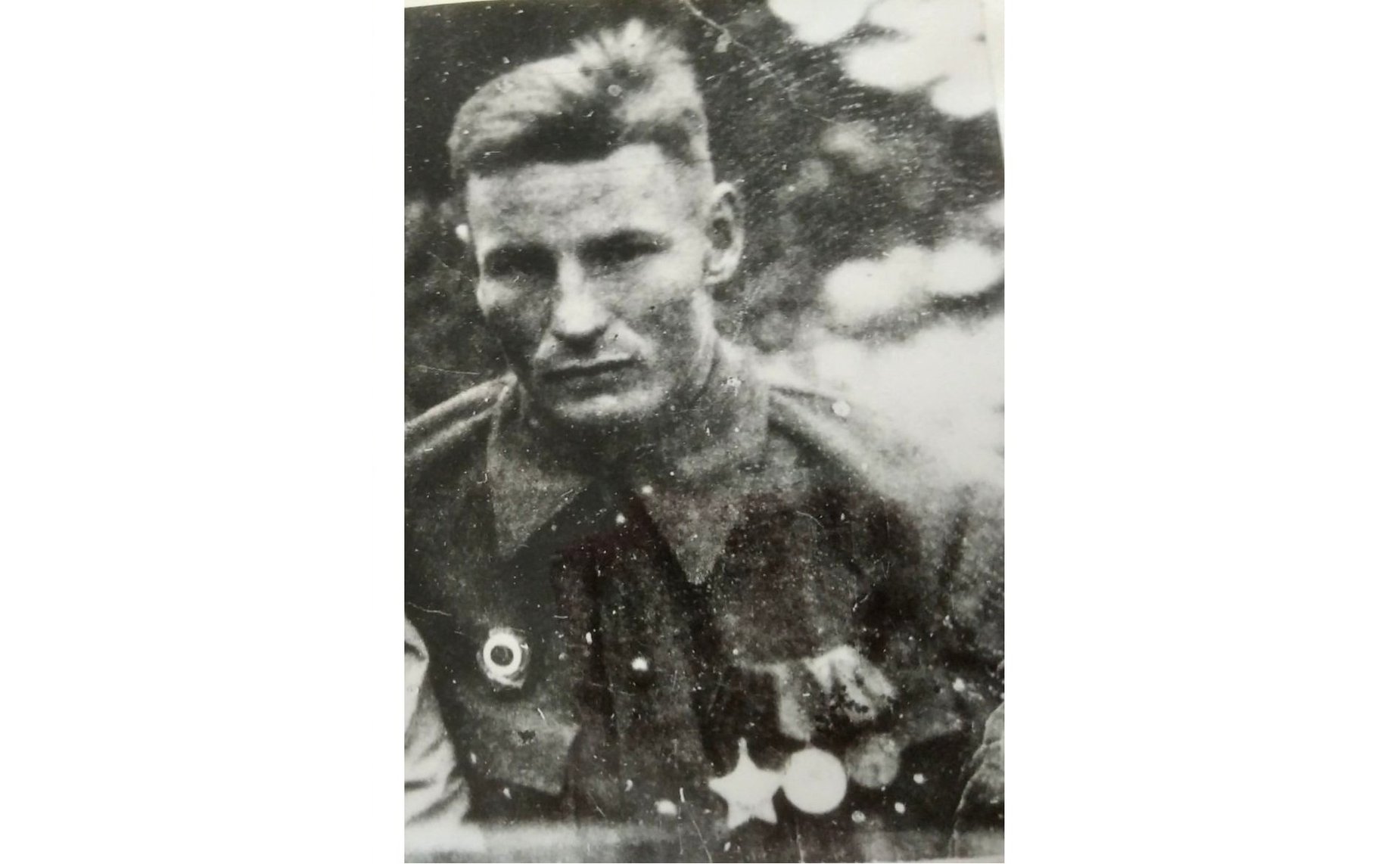 Тальнишных Дмитрий. Воевал с июля 1941 по октябрь 1945. Служил в артиллерии. Награжден орденами и медалями. Дедушка сотрудницы Аппарата СФ А. Самусенко