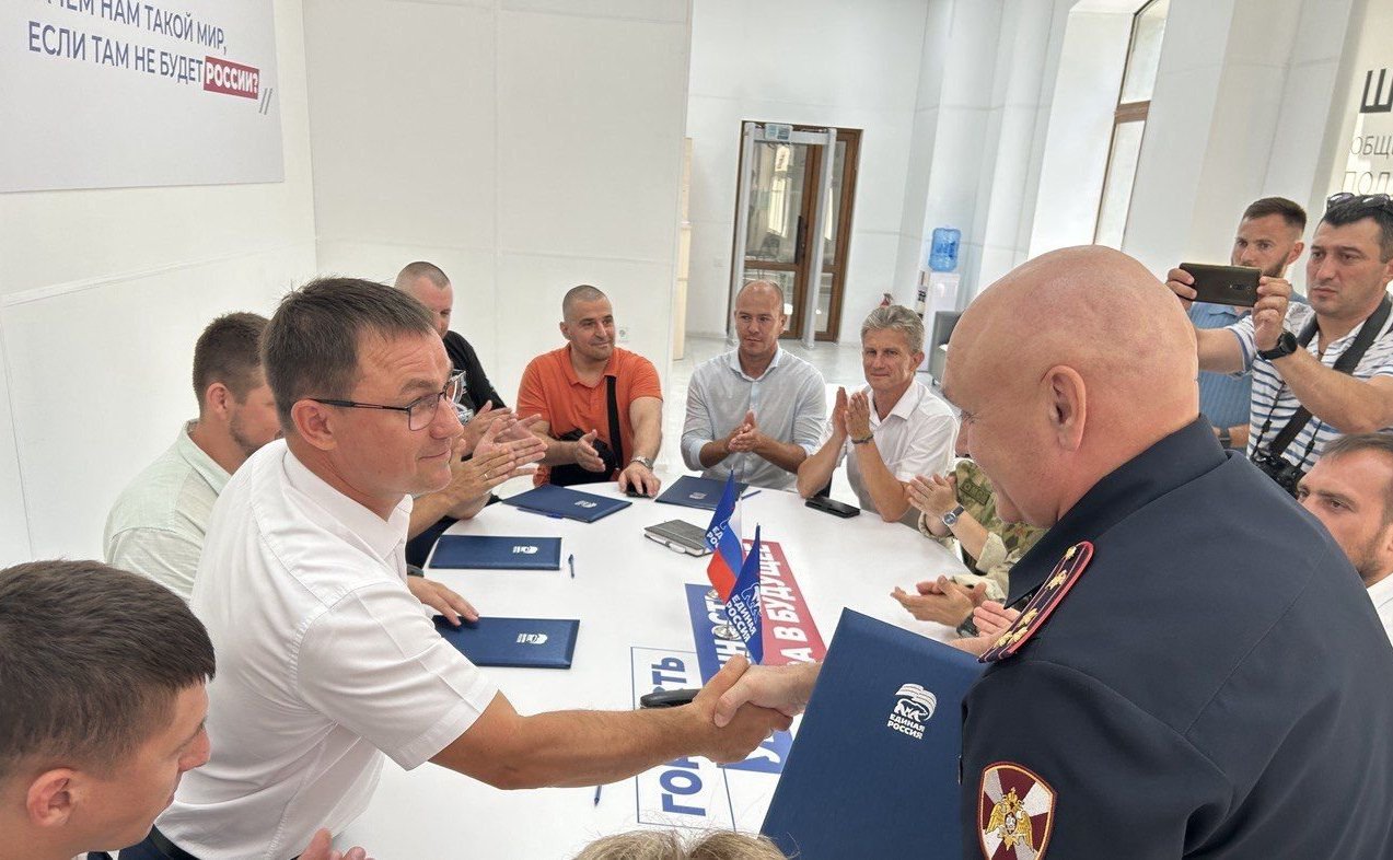 Екатерина Алтабаева приняла участие в церемонии подписания соглашений о сотрудничестве и взаимодействии между Росгвардией и спортивными федерациями Севастополя