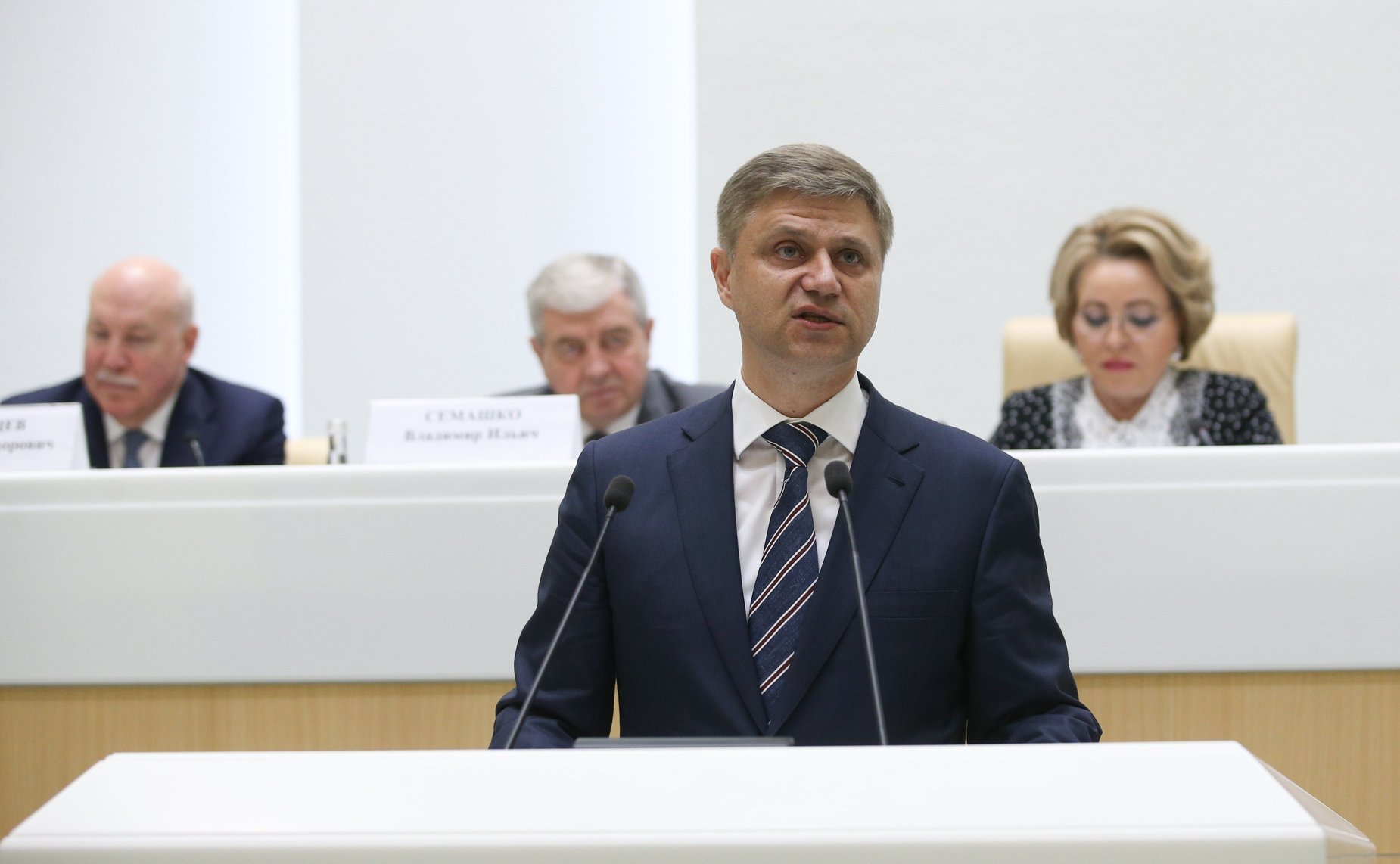 Встреча Председателя СФ Валентины Матвиенко с участниками российско-белорусского военно-патриотического проекта «Поезд Памяти»