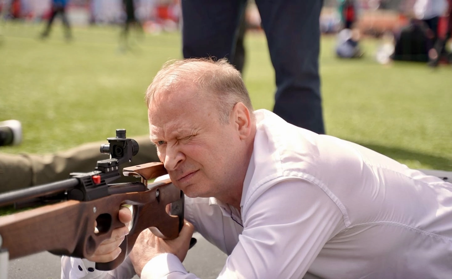 Виктор Шептий принял участие в спортивном мероприятии, посвященном 80-летию Великой Победы