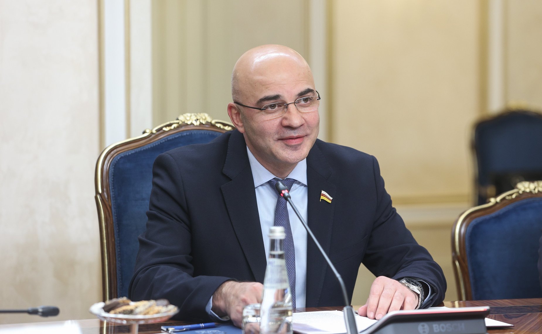 Встреча Председателя СФ Валентины Матвиенко с Председателем Парламента Республики Южная Осетия Аланом Алборовым