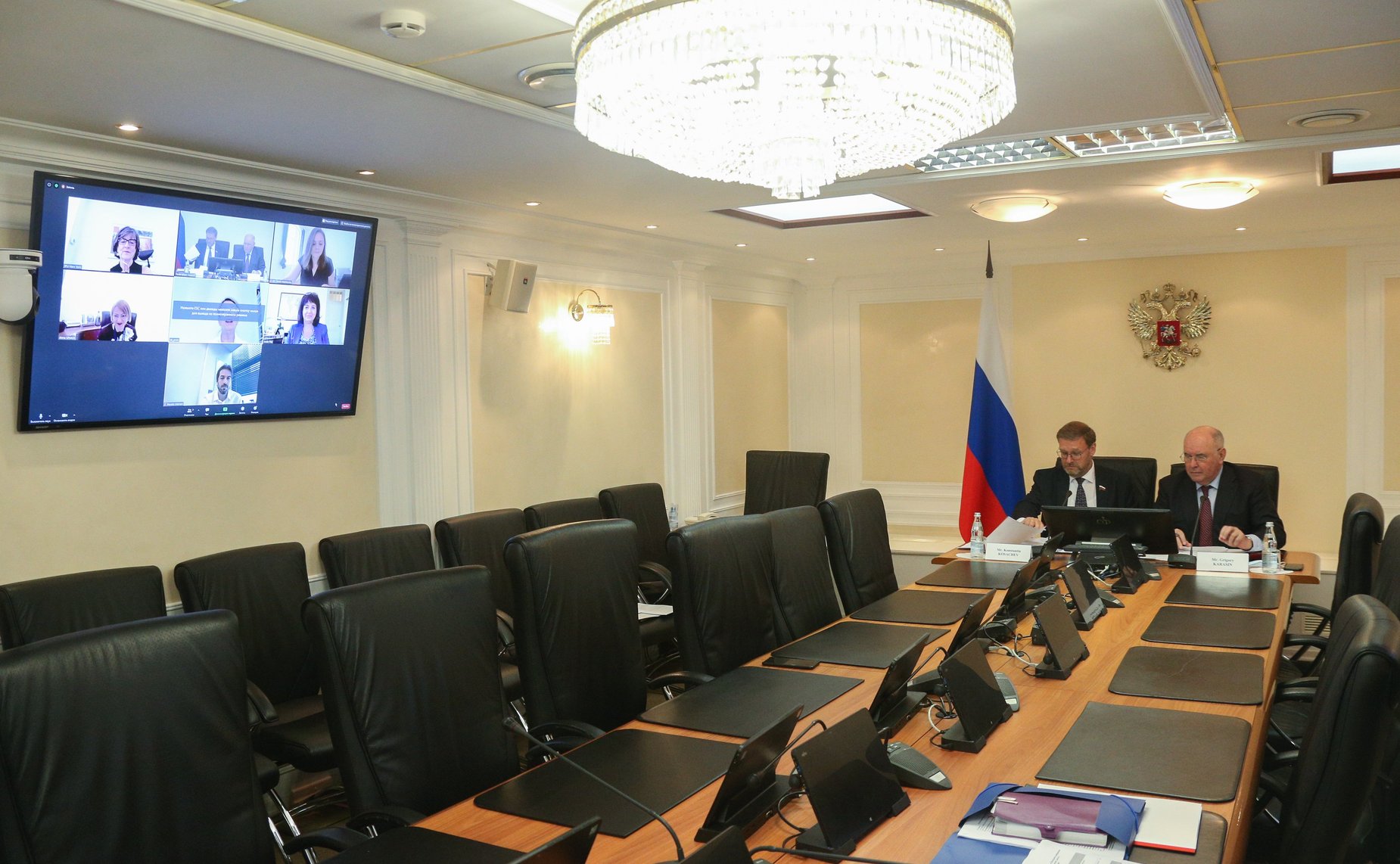 Видеоконференция по обсуждению вопросов подготовки Всемирной конференции по межкультурному и межрелигиозному диалогу