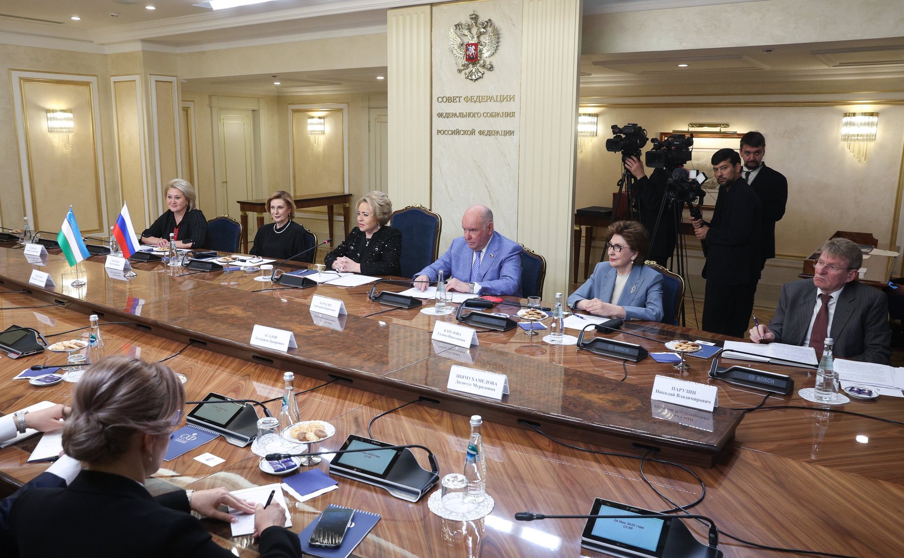 Встреча Председателя Совета Федерации Валентины Матвиенко с Помощником Президента Республики Узбекистан Саидой Мирзиёевой