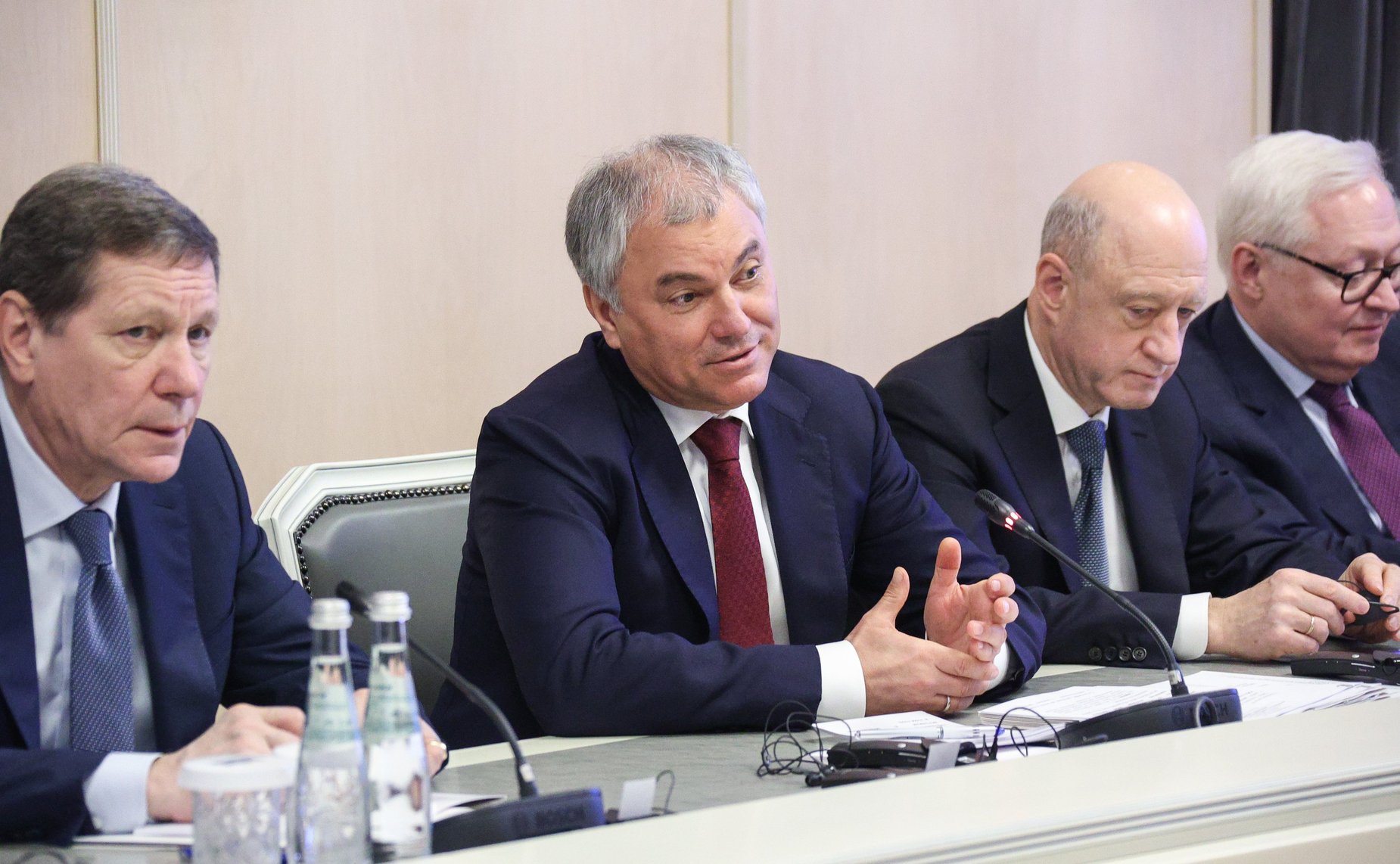 Встреча председателей комитетов по международным делам парламентов (палат парламентов) стран БРИКС с Председателем Государственной Думы Вячеславом Володиным