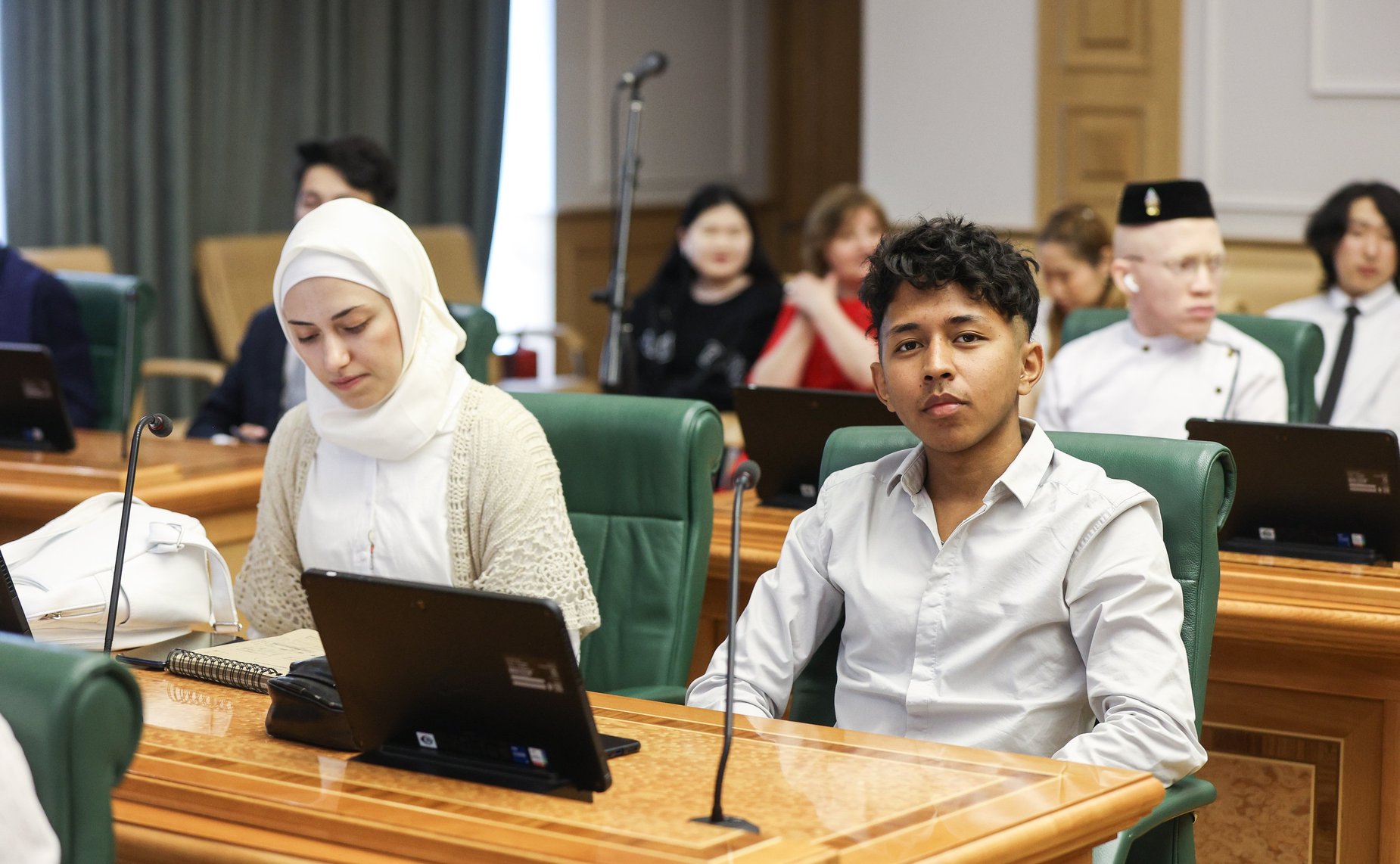 Церемония награждения победителей IV Конкурса чтецов среди студентов аспирантов из стран Азии и Африки «Победа в сердцах поколений» в рамках подготовки к Саммиту Россия-Африка