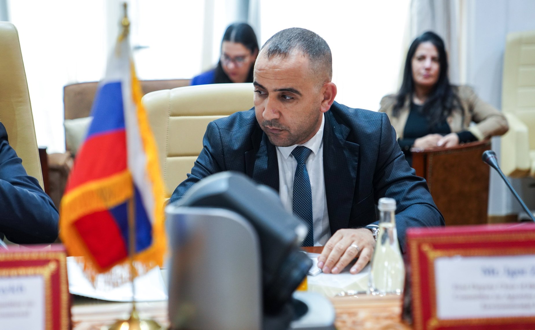 Участие делегации Совета Федерации в заседании группы по сотрудничеству Совета Федерации с Палатой советников Королевства Марокко. Встреча с первым заместителем Председателя Палаты представителей Королевства Марокко Мохамедом Саббари