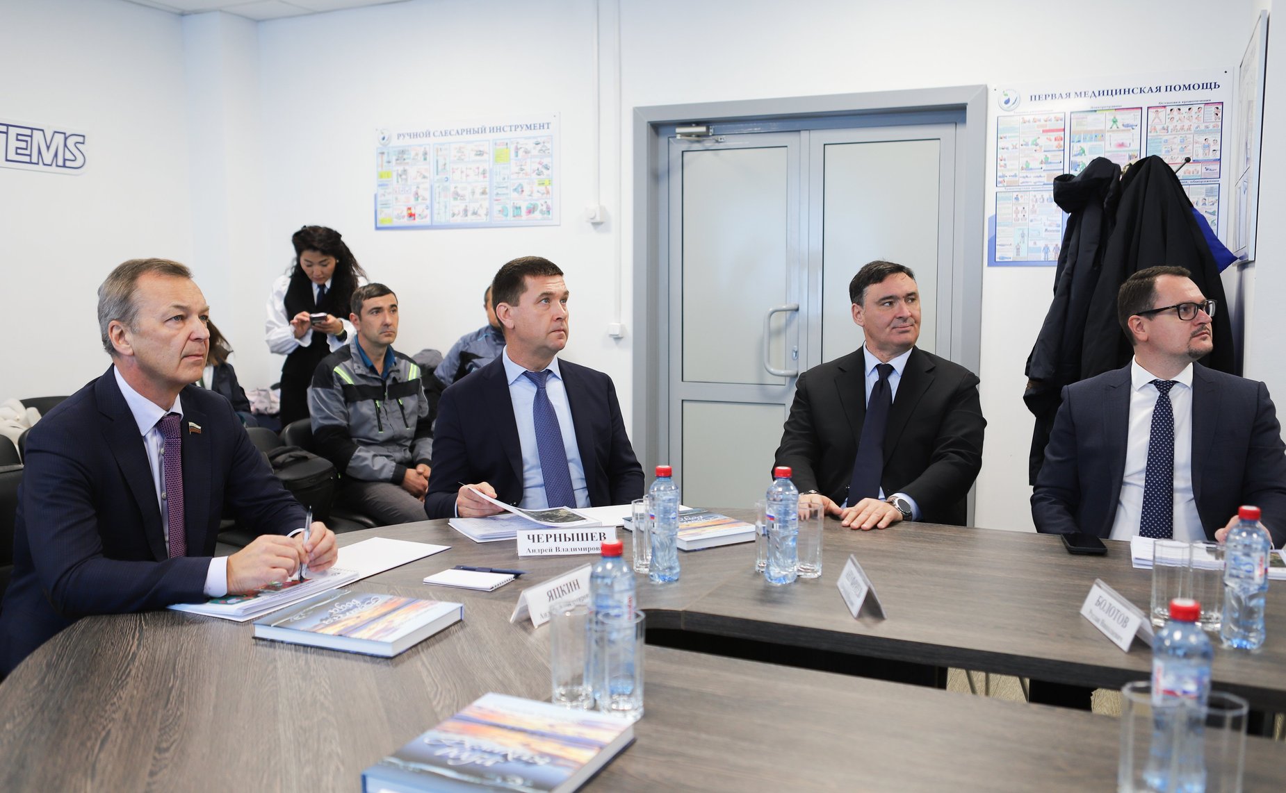 Сенаторы посетили канализационно – очистных сооружений (КОС) правого берега Ангары и приняли участие в совещании