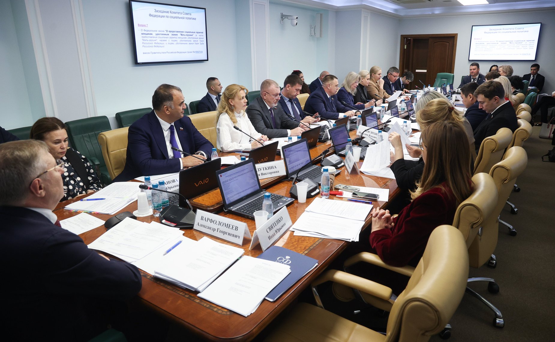 Заседание Комитета Совета Федерации по социальной политике