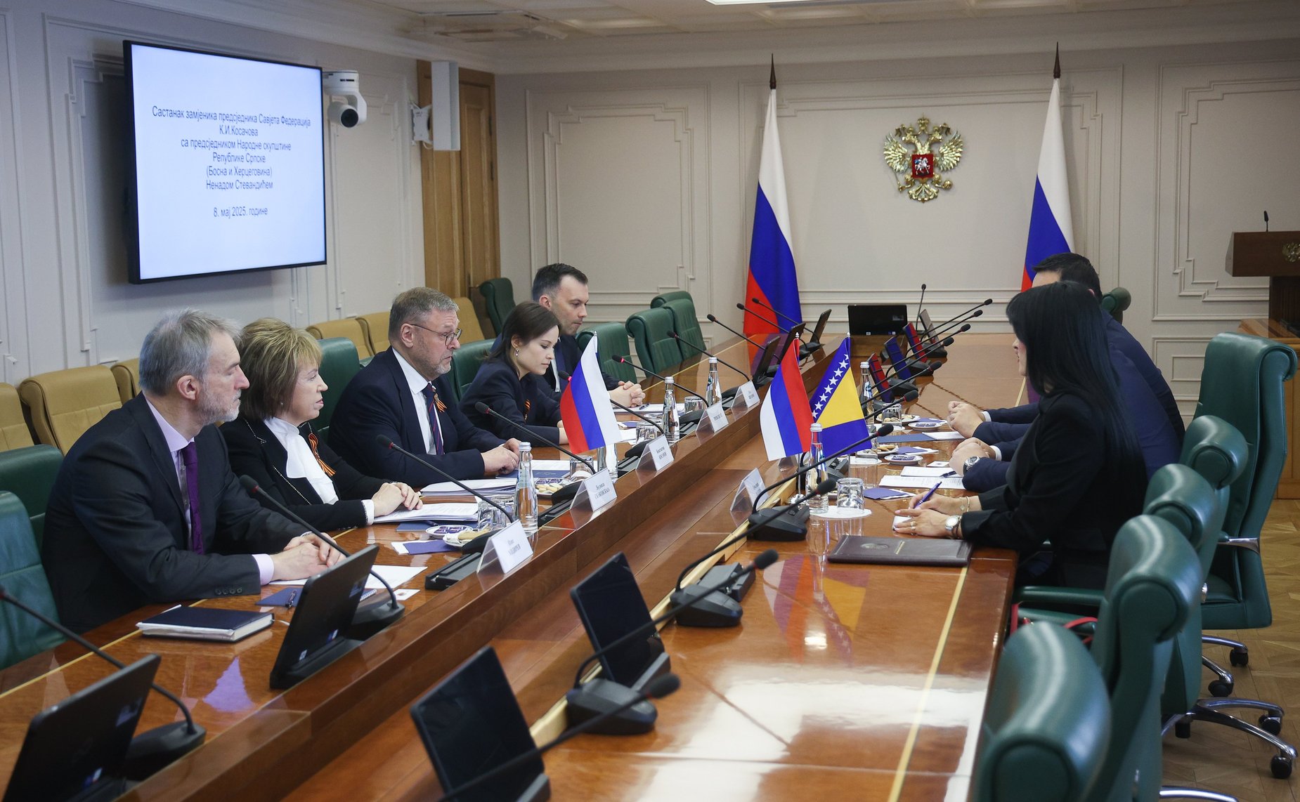 Константин Косачев встретился с Председателем Народной скупщины Республики Сербской (Босния и Герцеговина) Ненадом Стевандичем