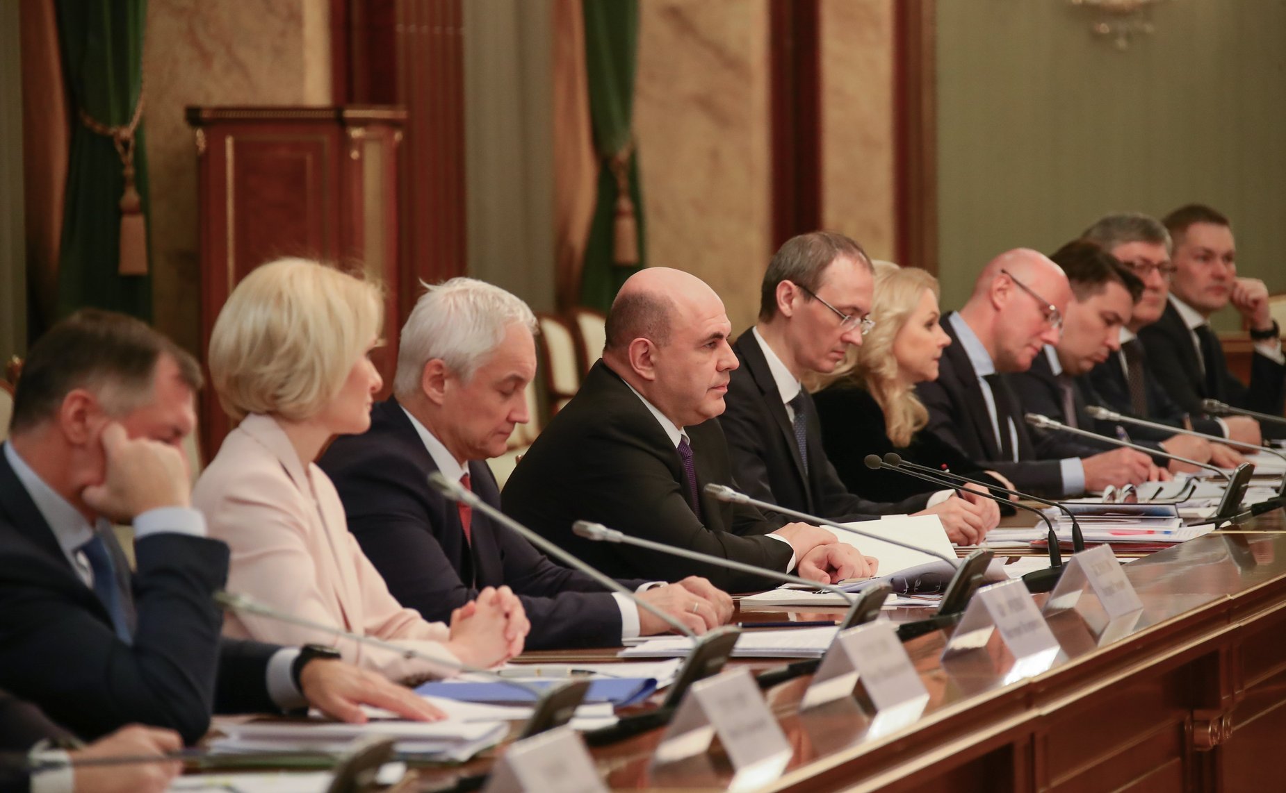 Встреча Председателя Правительства РФ Михаила Мишустина с членами Совета палаты