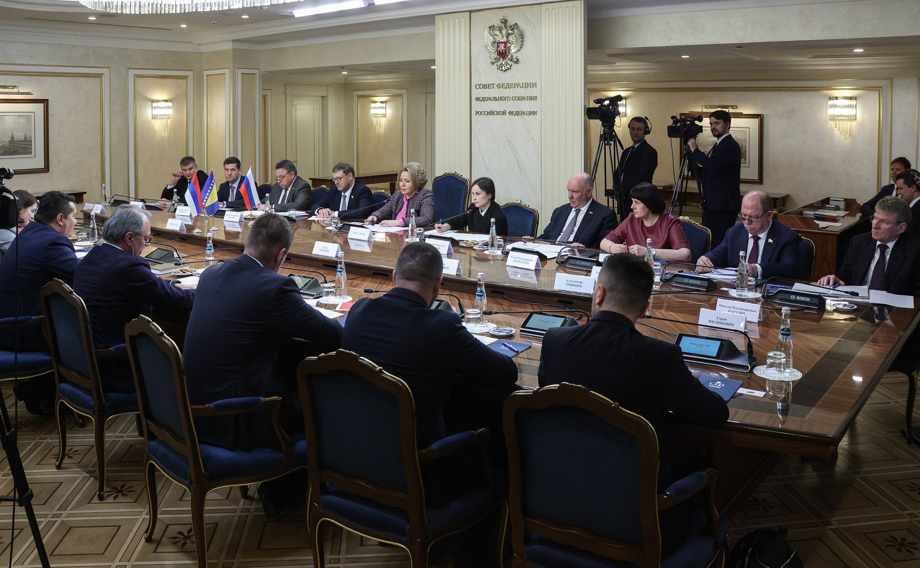 Валентина Матвиенко провела встречу с Председателем Народной скупщины Республики Сербской Ненадом Стевандичем