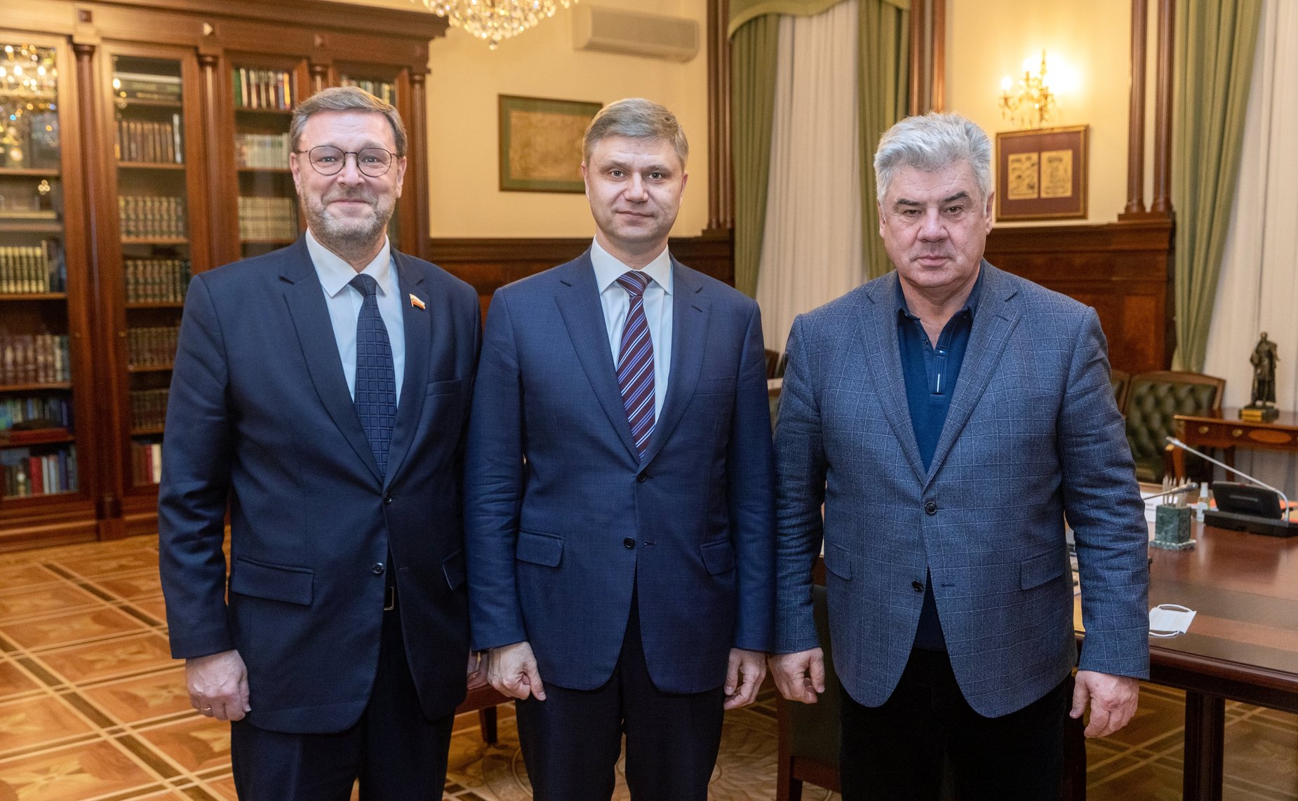 Константин Косачев и Виктор Бондарев встретились с Генеральным директором – председателем правления ОАО «Российские железные дороги» Олегом Белозеровым