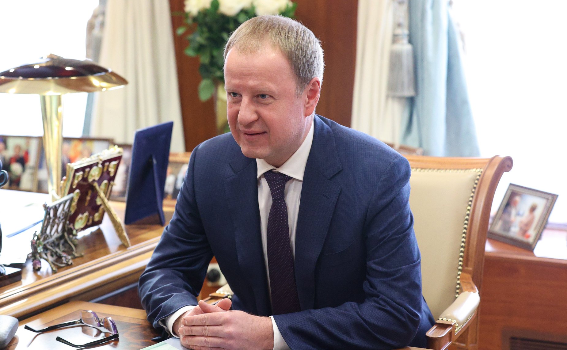 Встреча Председателя Совета Федерации Валентины Матвиенко с губернатором Алтайского края Виктором Томенко