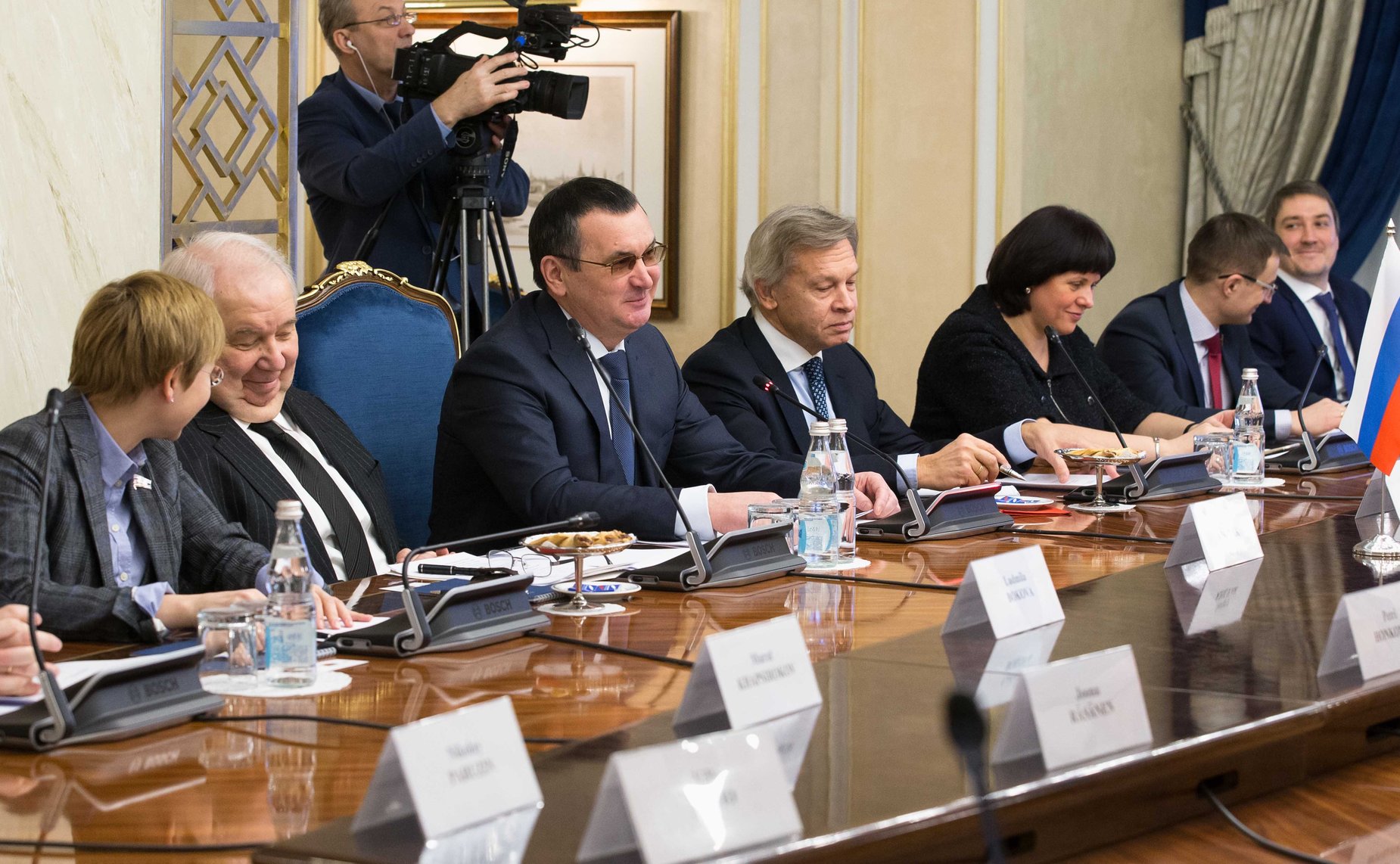 Встреча Н. Федорова с руководителем парламентской группы «Финляндия – Россия» Э. Хейнялуомой