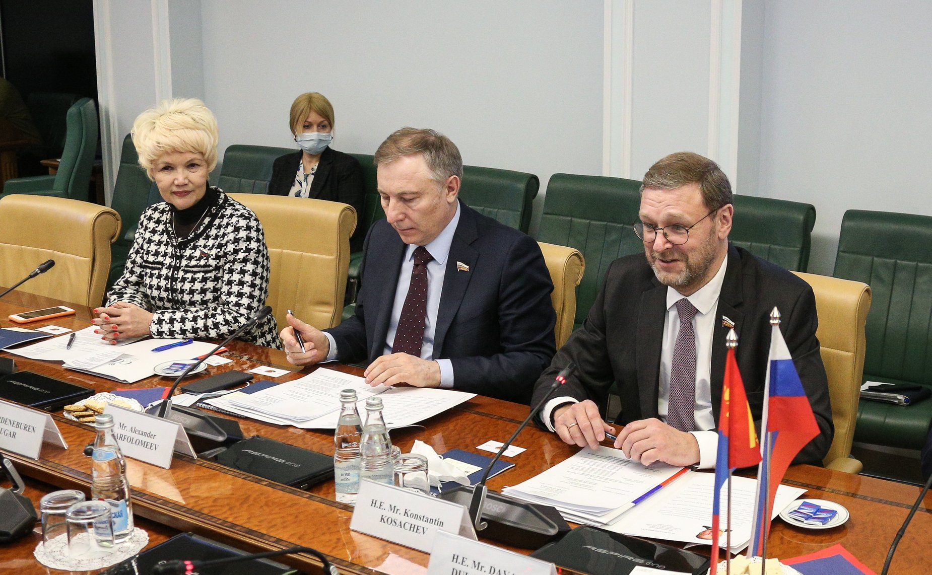 Встреча Константина Косачева с Чрезвычайным и Полномочным Послом Монголии в Российской Федерации Дуламсурэном Даваа