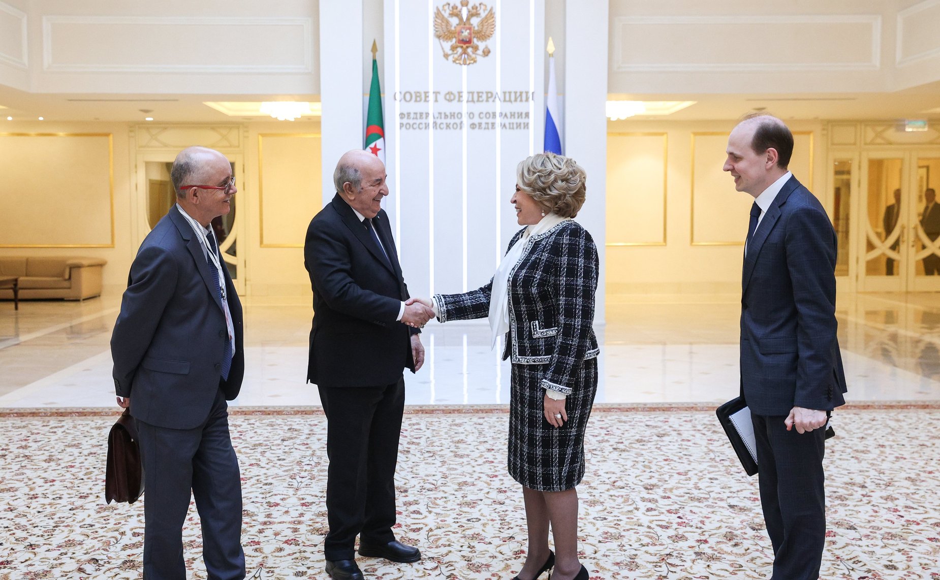 Валентина Матвиенко встретилась с Президентом Алжирской Народной Демократической Республики Абдельмаджидом Теббуном