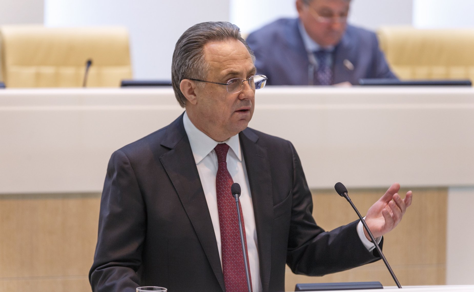 В. Мутко на 391-м заседании Совета Федерации