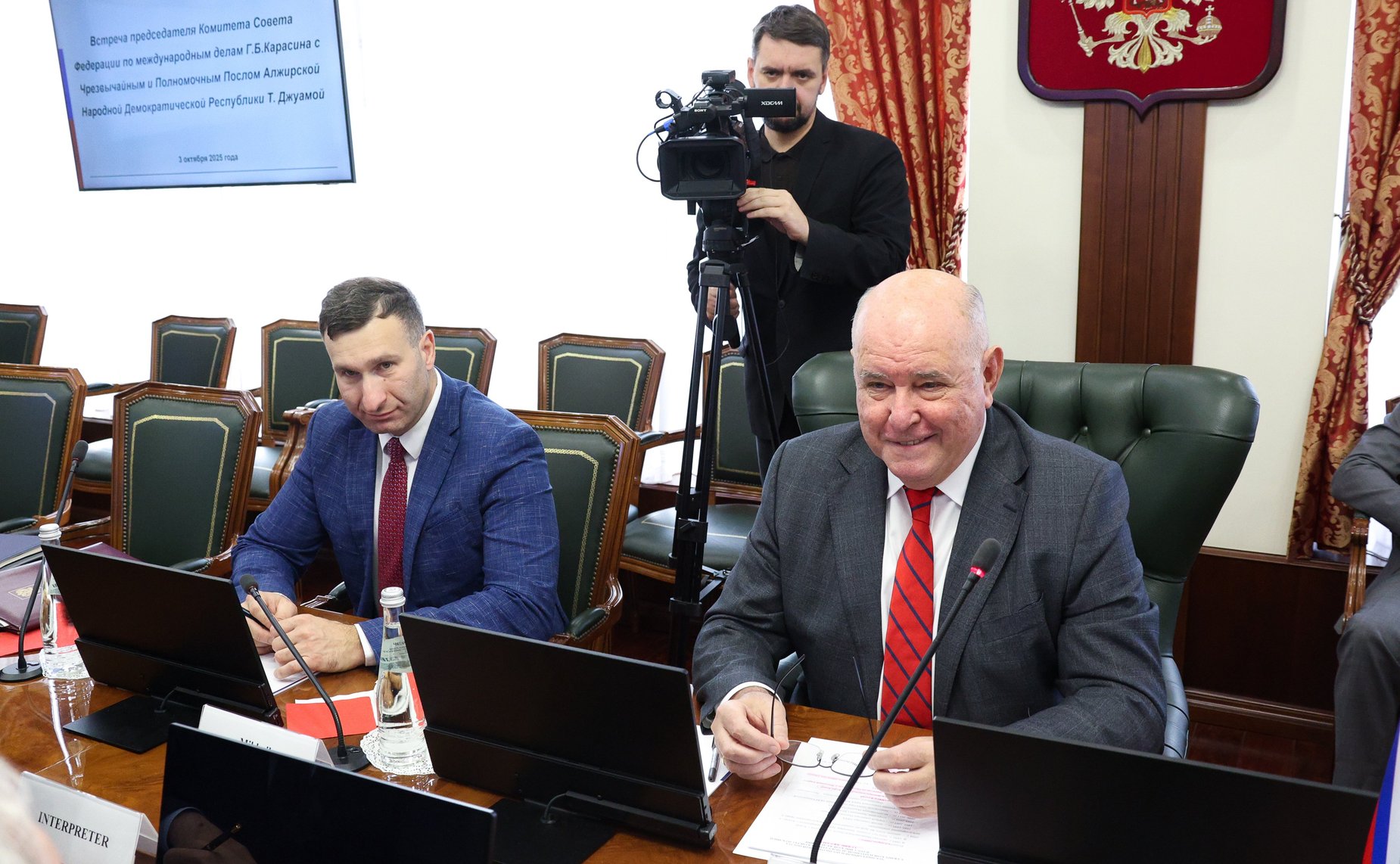 Григорий Карасин провел встречу с Чрезвычайным и Полномочным Послом Алжирской Народной Демократической Республики Туфиком Джуамой