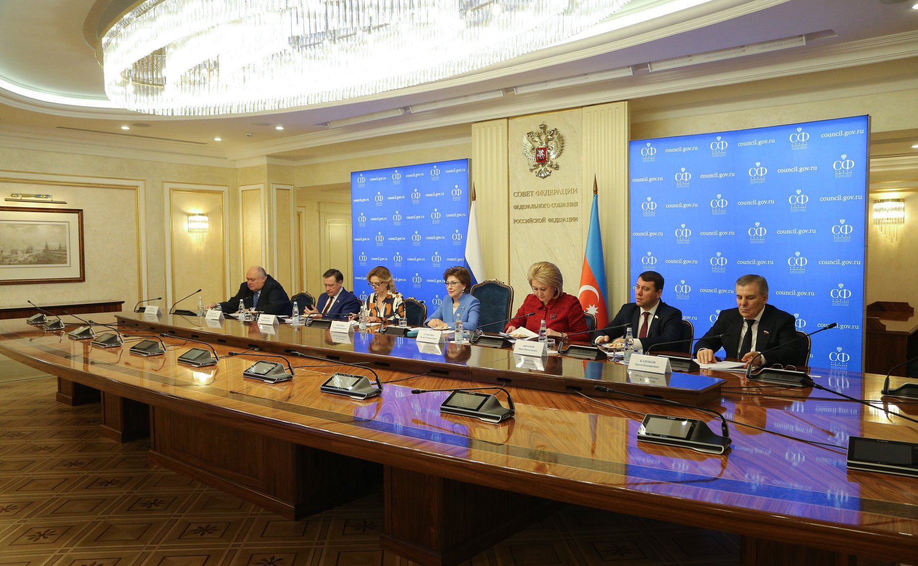 Заседание Межпарламентской комиссии по сотрудничеству Федерального Собрания Российской Федерации и Милли Меджлиса Азербайджанской Республики