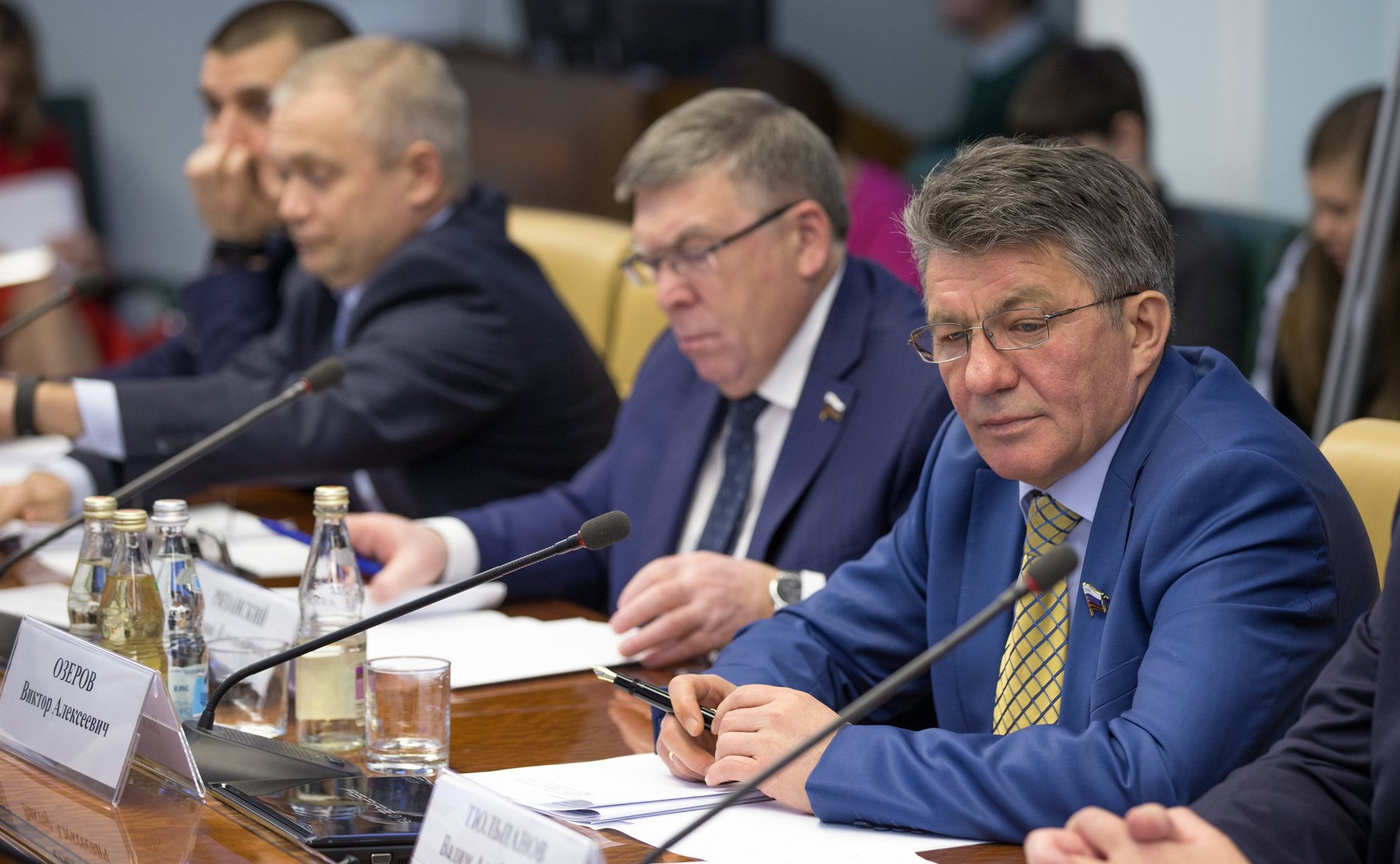 В. Озеров Заседание Временной комиссии СФ по вопросам подготовки и проведения в 2018 г. в РФ чемпионата мира по футболу